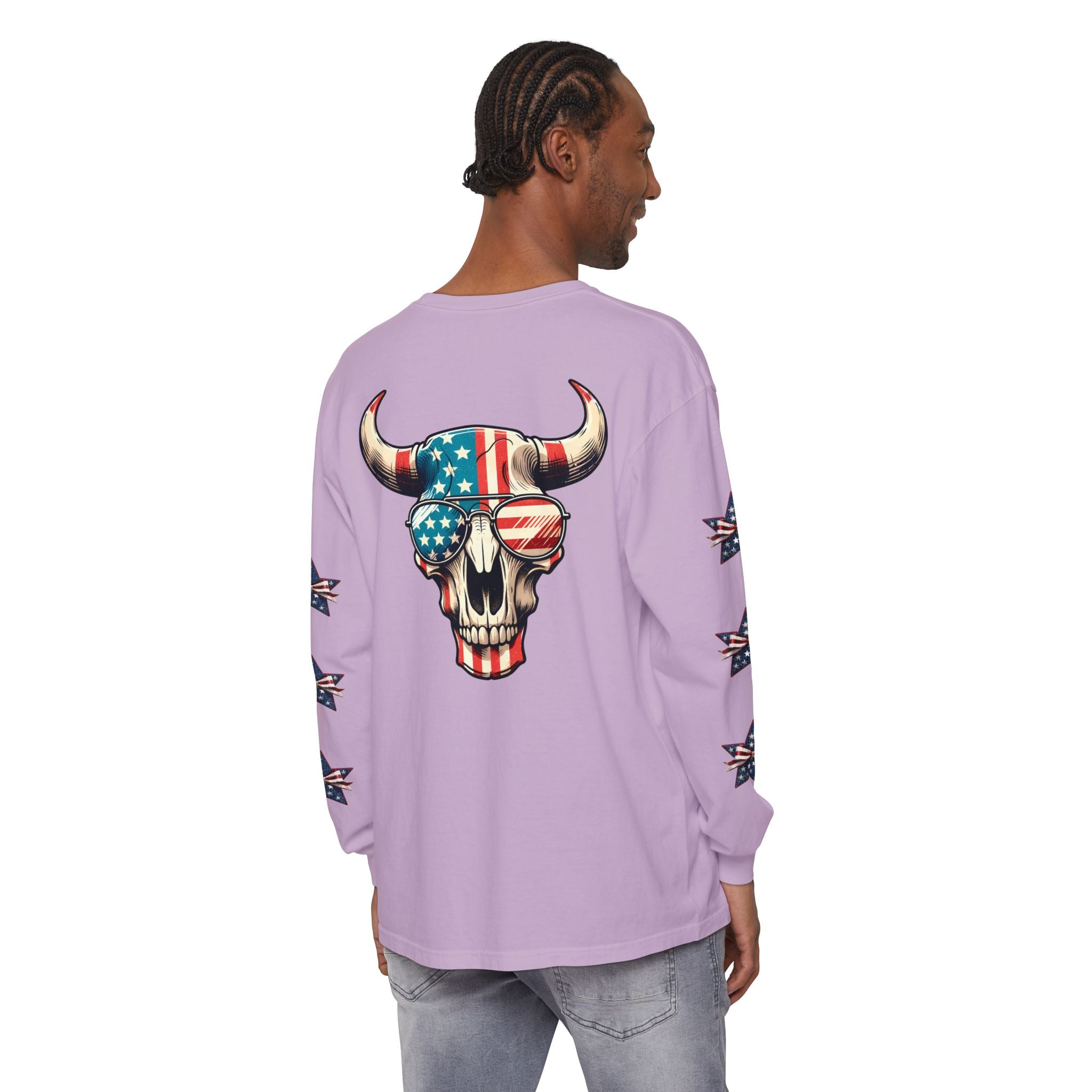 Liberty Horns Unisex Garment-Dyed Long Sleeve T-Shirt