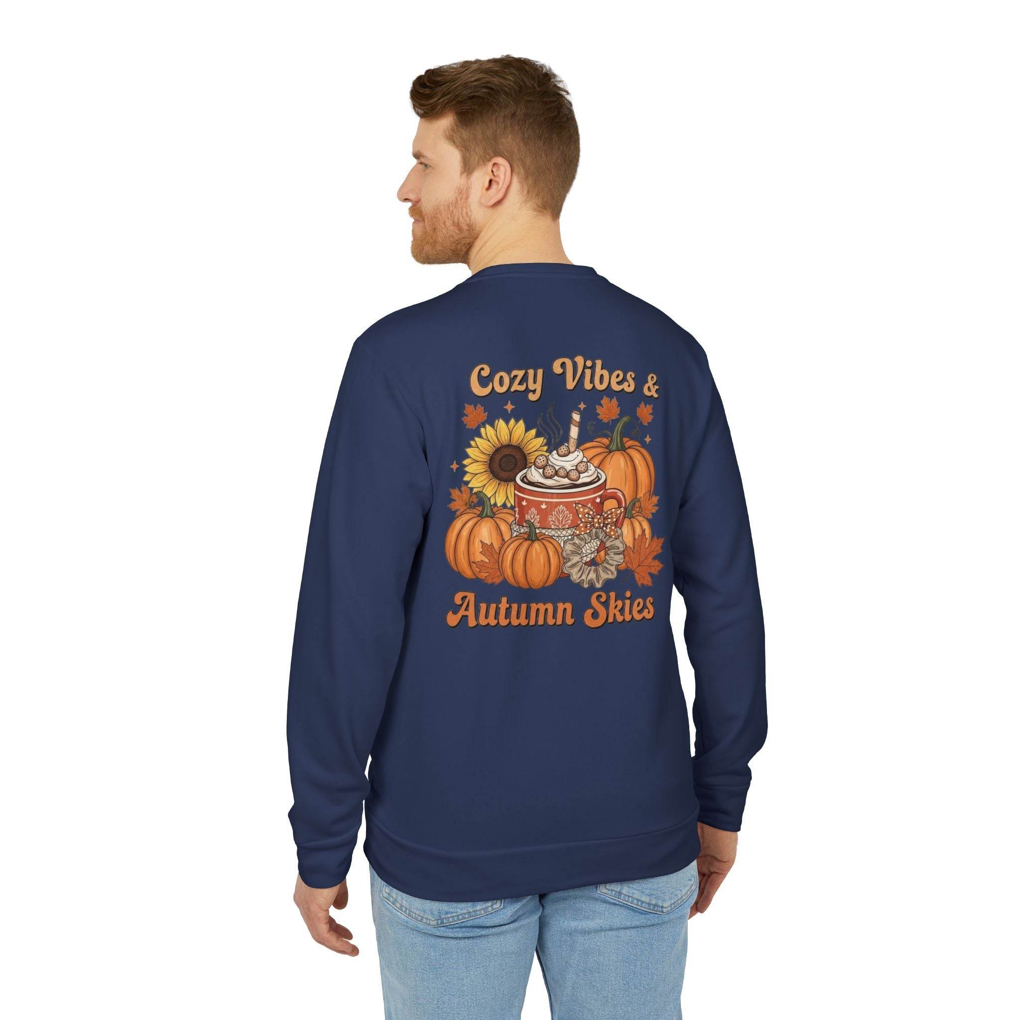 Cozy Autumn Adidas Unisex Fleece Crewneck Sweatshirt