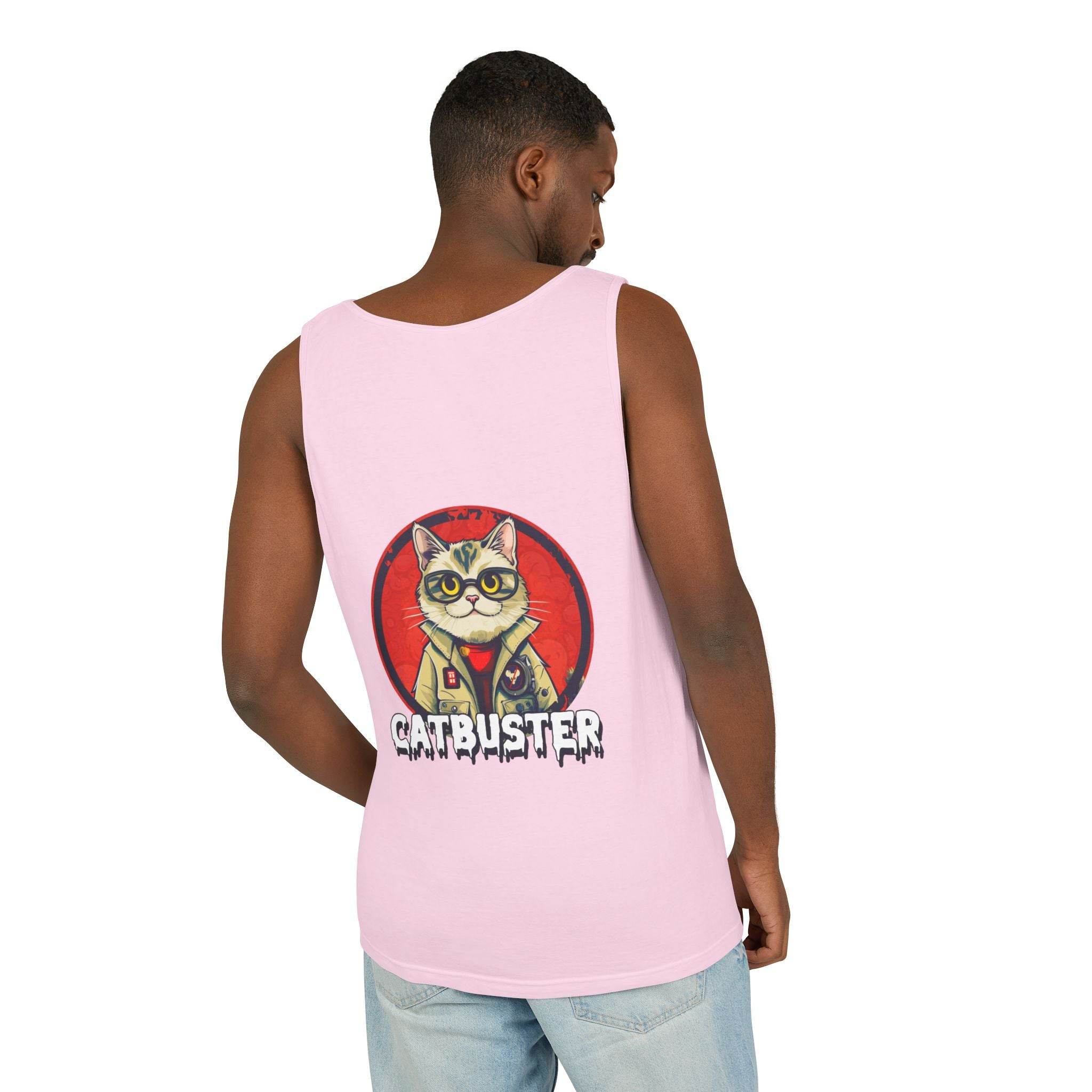 Catbuster Unisex Garment-Dyed Tank Top - Esmeralda Ecostore