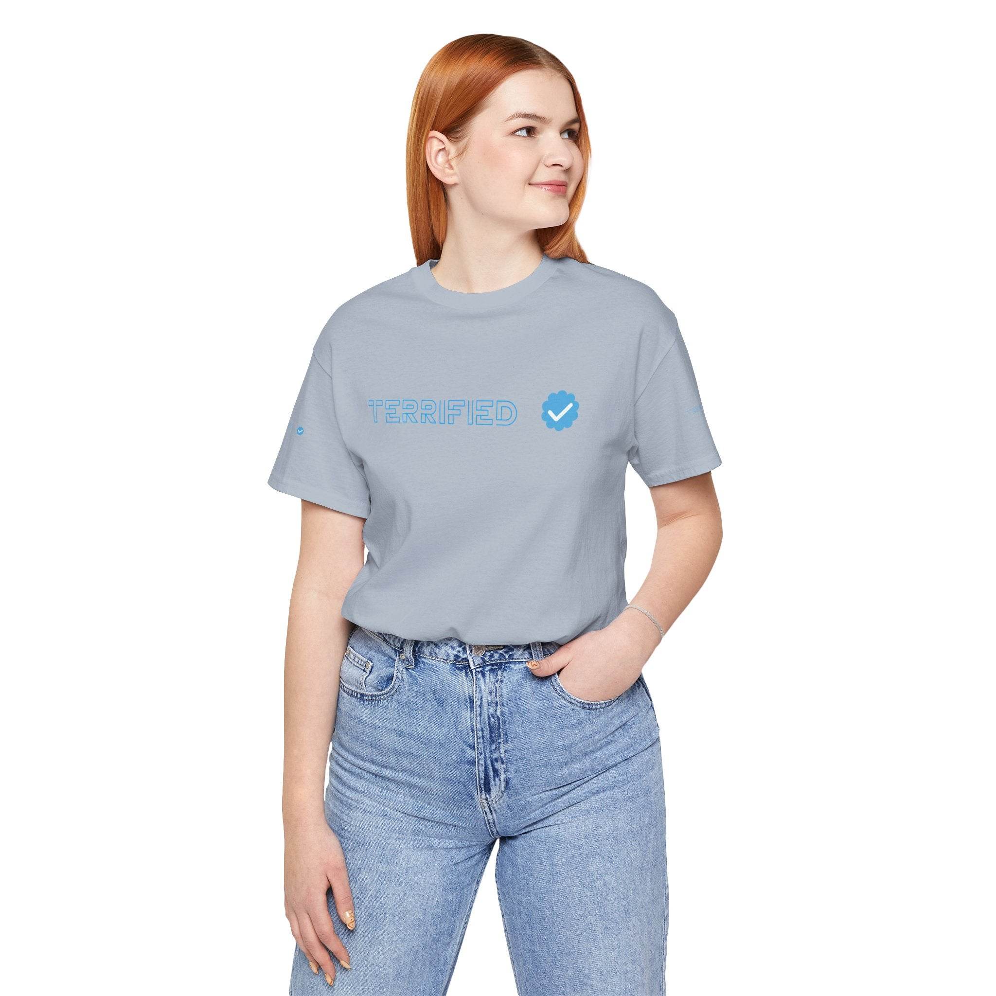 Terrified Unisex Jersey Short Sleeve Tee - Esmeralda Ecostore