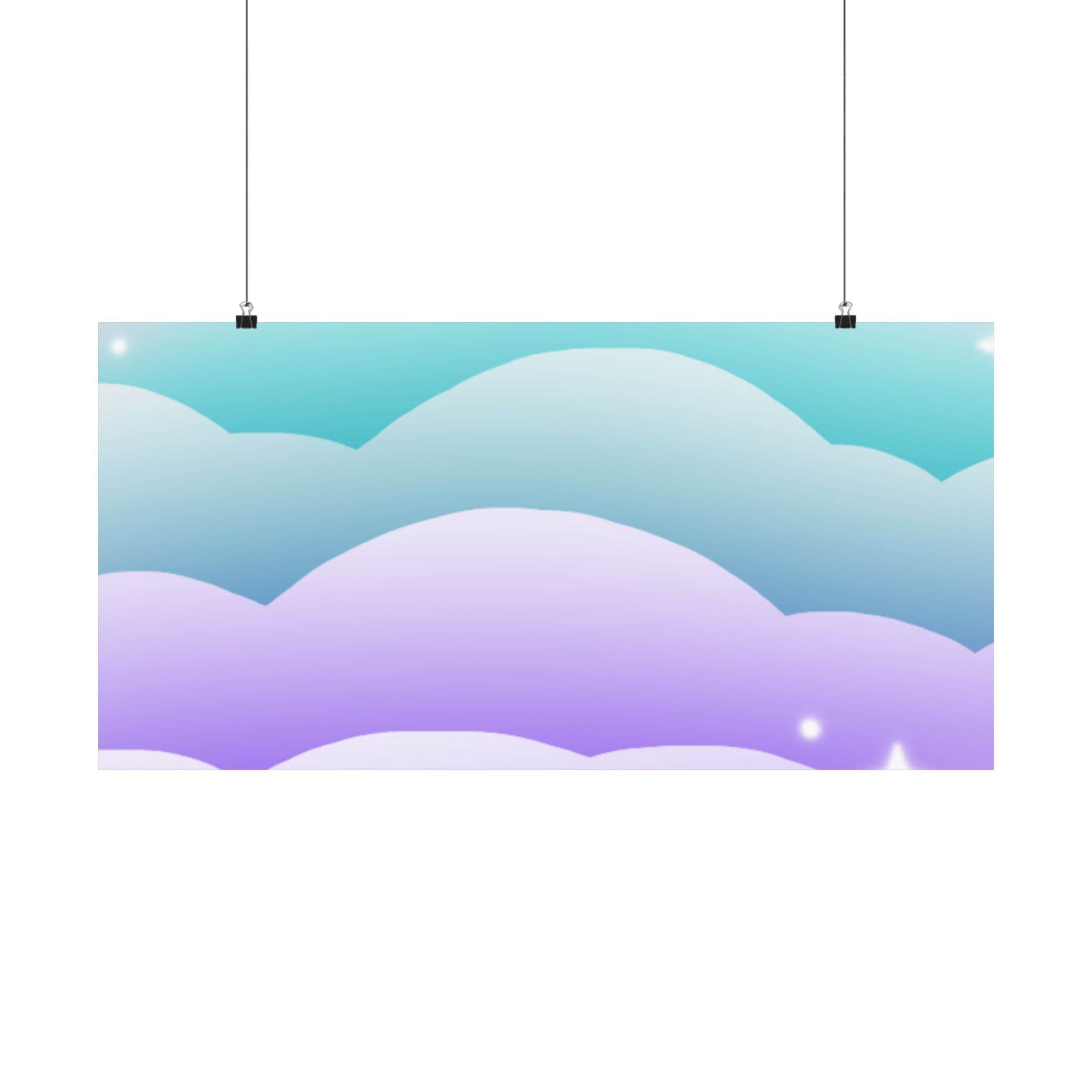 Cloudscape Matte Horizontal Posters - Esmeralda Ecostore