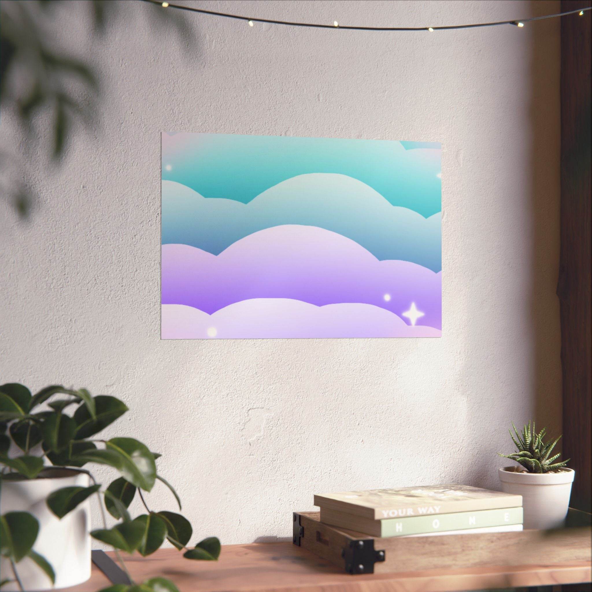 Cloudscape Matte Horizontal Posters - Esmeralda Ecostore