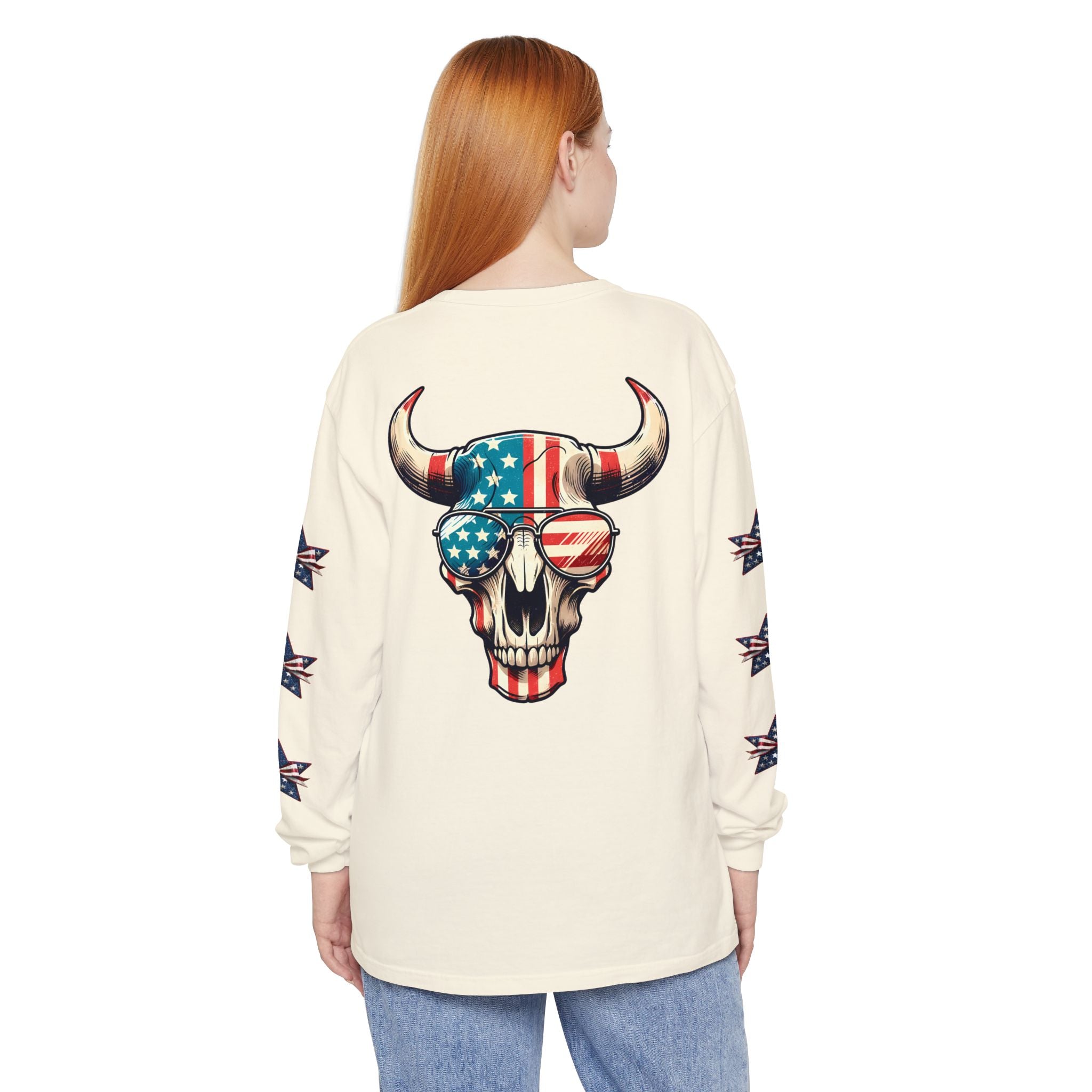 Liberty Horns Unisex Garment-Dyed Long Sleeve T-Shirt