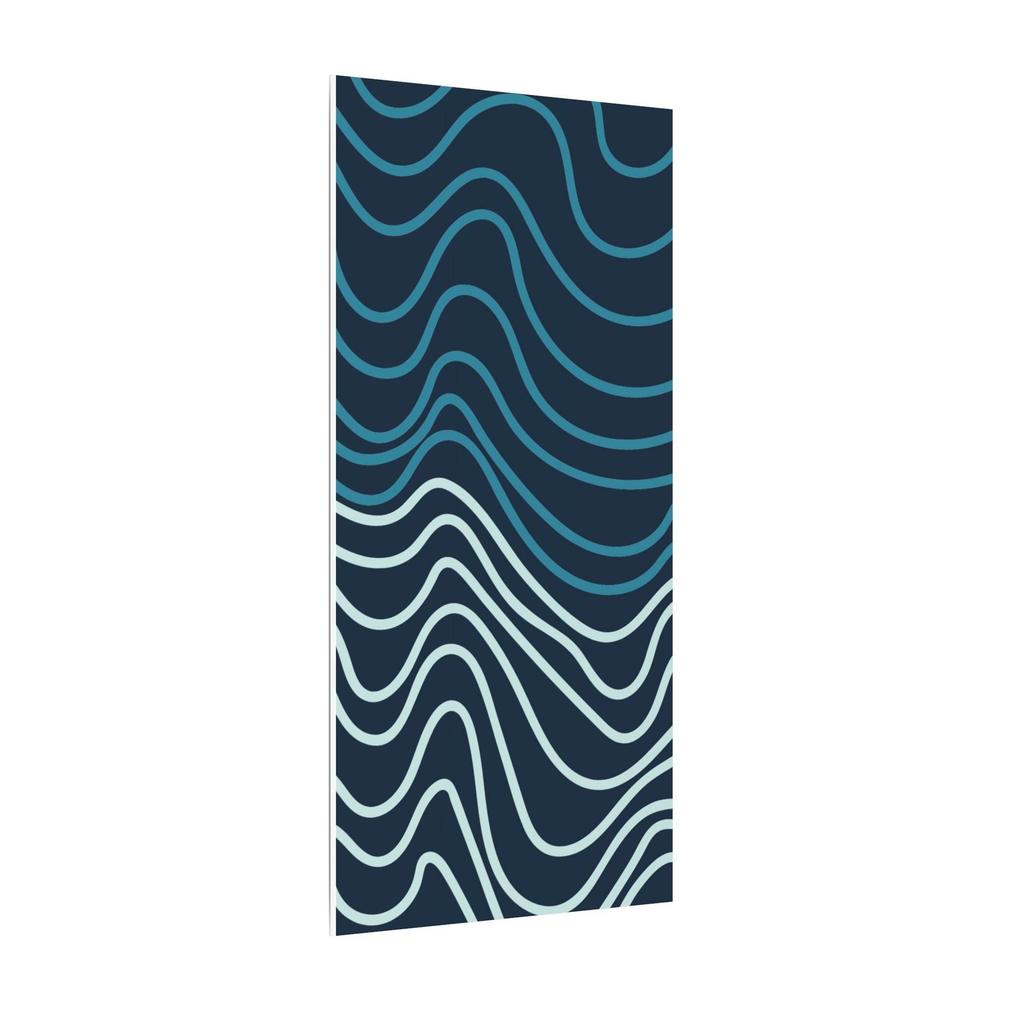 Wiggle Waves Matte Canvas Stretched Multi-Size - Esmeralda Ecostore