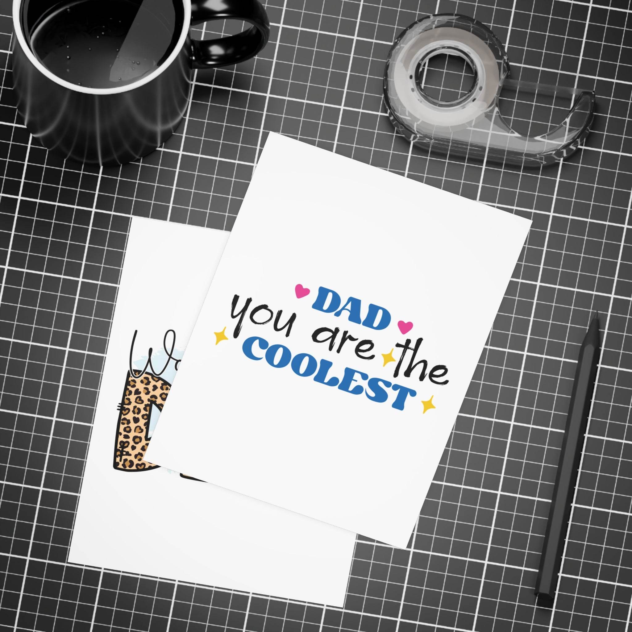 World's Best Dad Postcard Bundles-Envelopes Included - Esmeralda Ecostore
