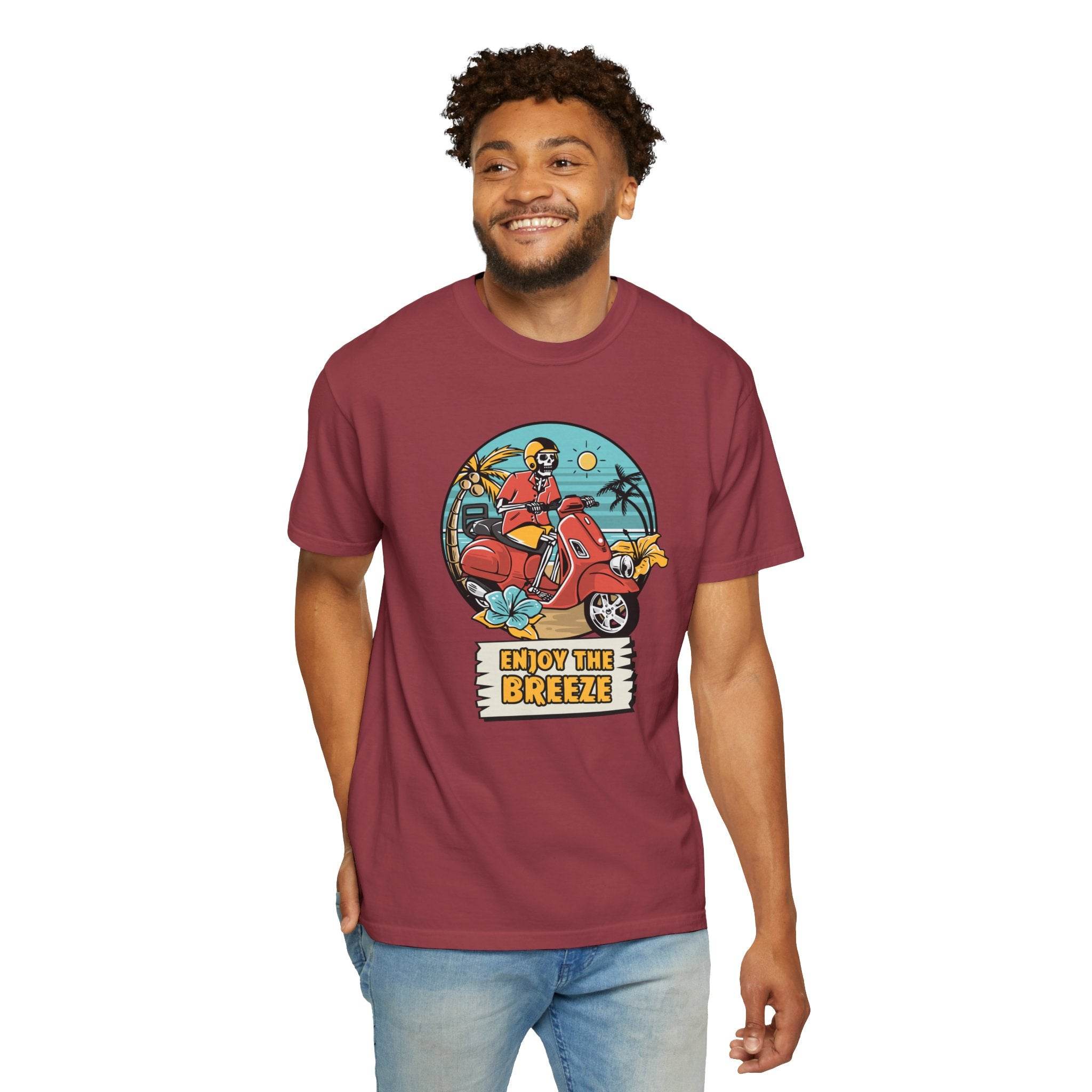 Enjoy The Breeze Unisex Garment-Dyed T-Shirt - Esmeralda Ecostore