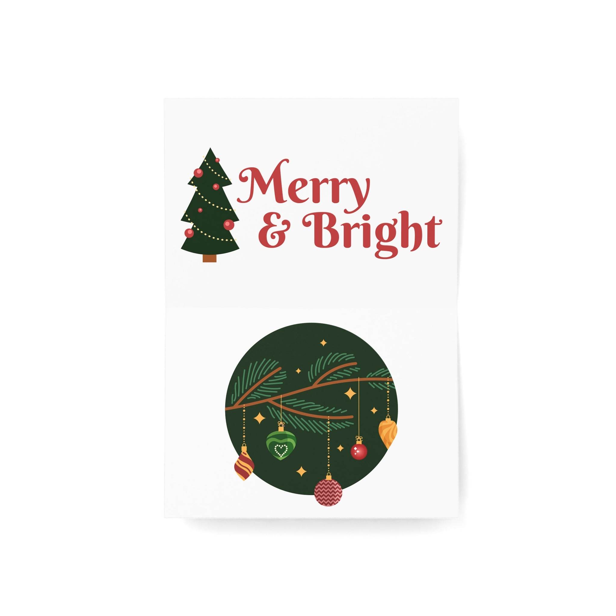 Merry&Bright Greeting Cards-1, 10, 30, 50pcs - Esmeralda Ecostore