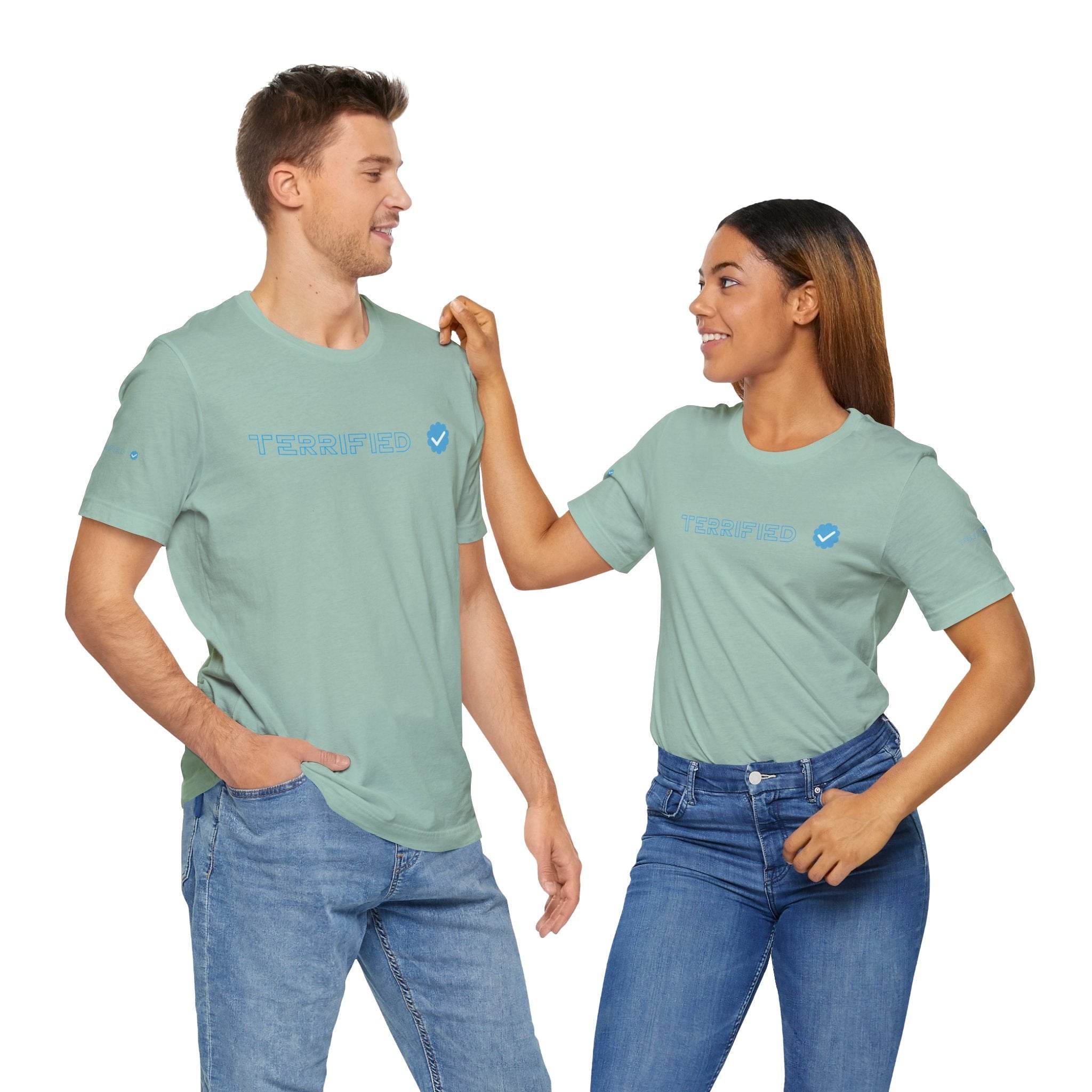 Terrified Unisex Jersey Short Sleeve Tee - Esmeralda Ecostore