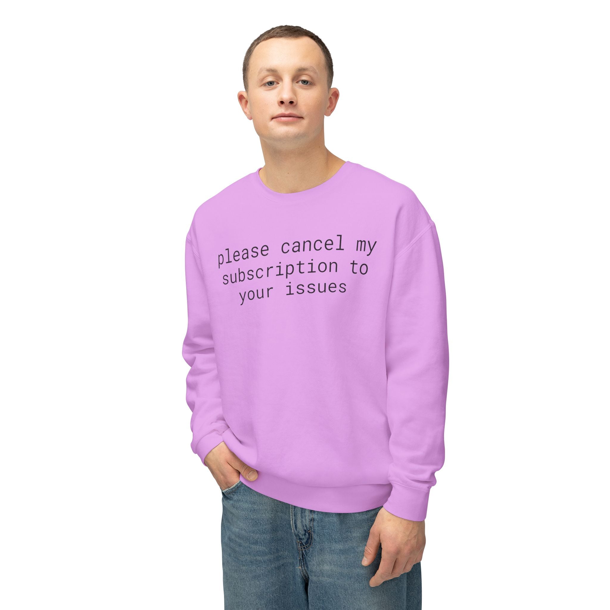 Funny Unisex Lightweight Crewneck Sweatshirt