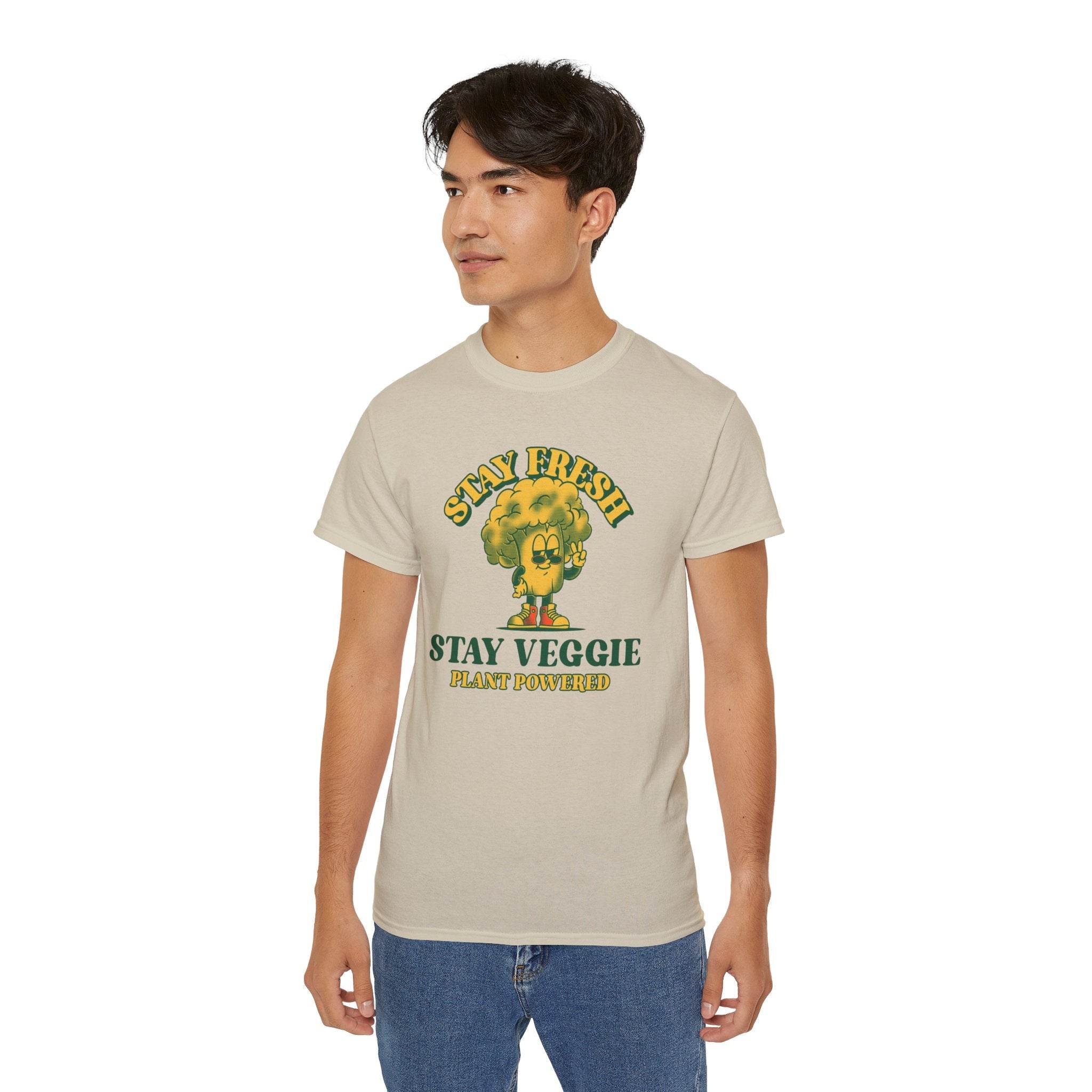 Stay Veggie Unisex Ultra Cotton Tee - Esmeralda Ecostore