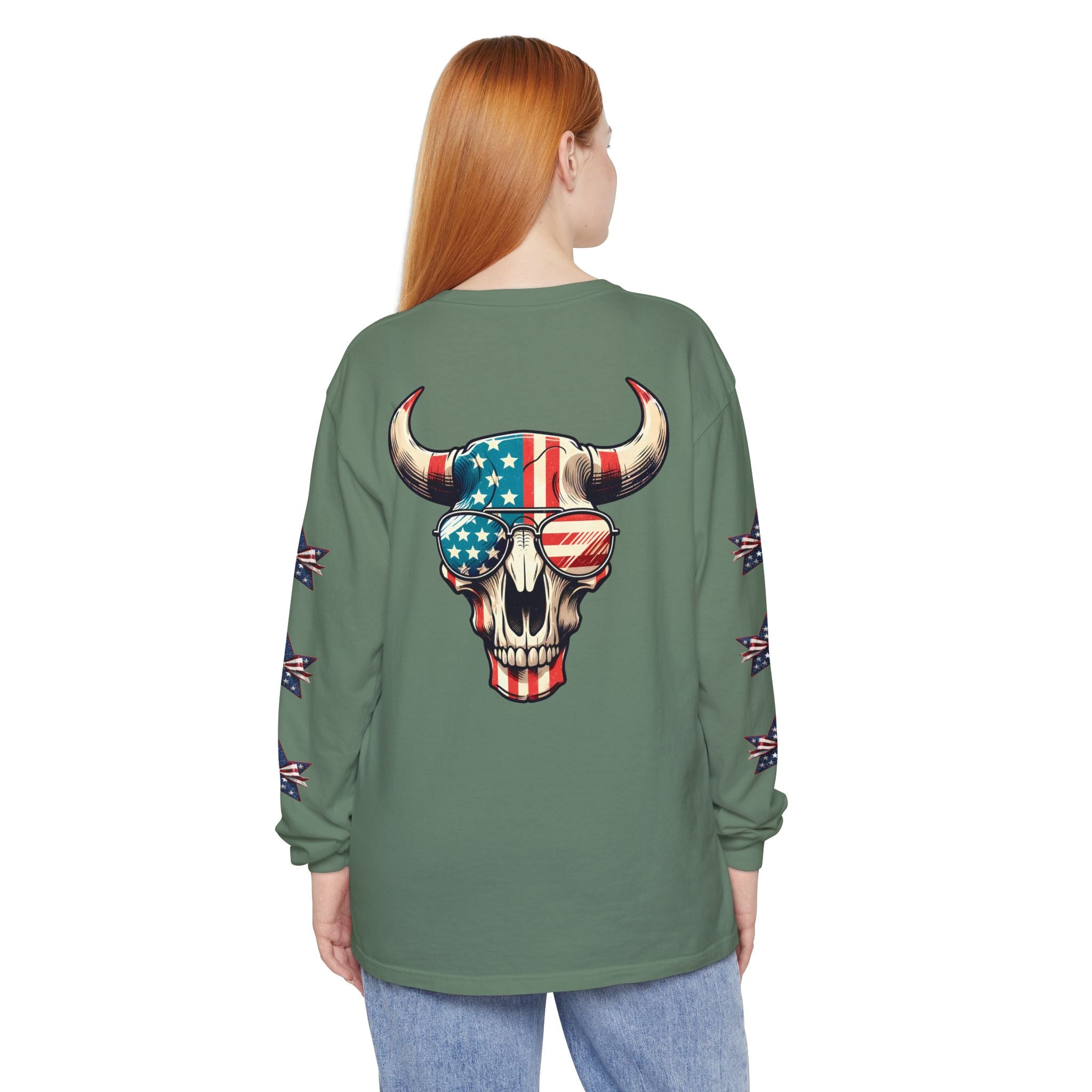 Liberty Horns Unisex Garment-Dyed Long Sleeve T-Shirt