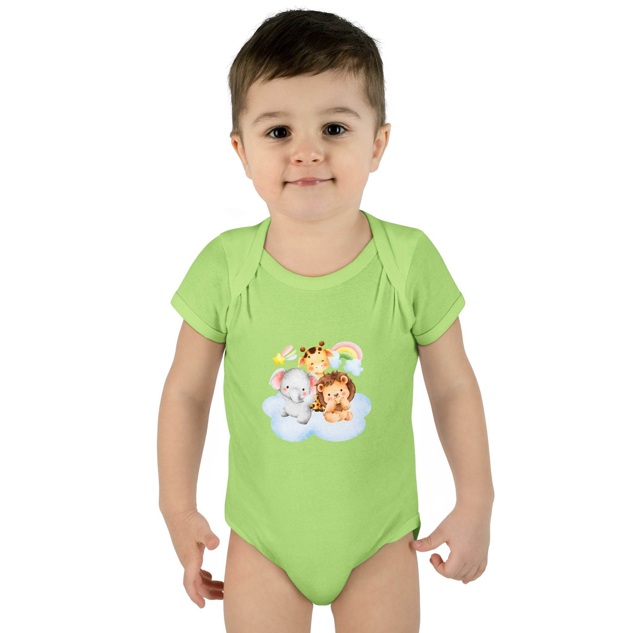 Cloud Buddies Infant Baby Rib Bodysuit - Esmeralda Ecostore