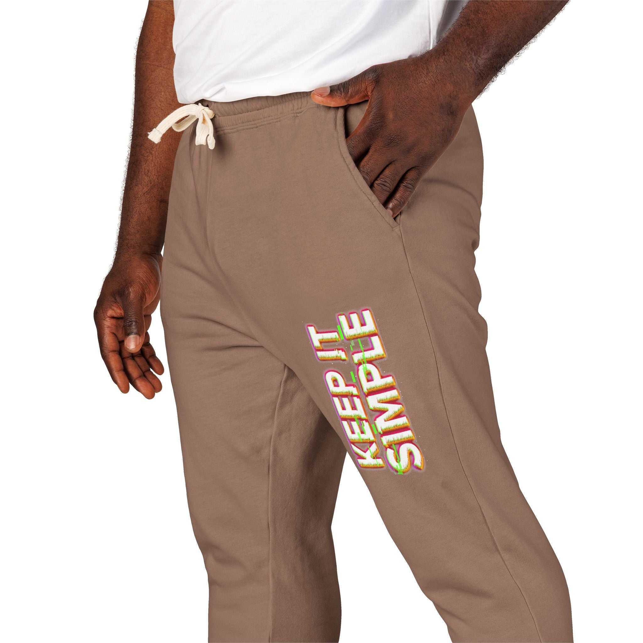 Keep It Simple Eco-Friendly Unisex Garment-Dyed Fleece Sweatpants