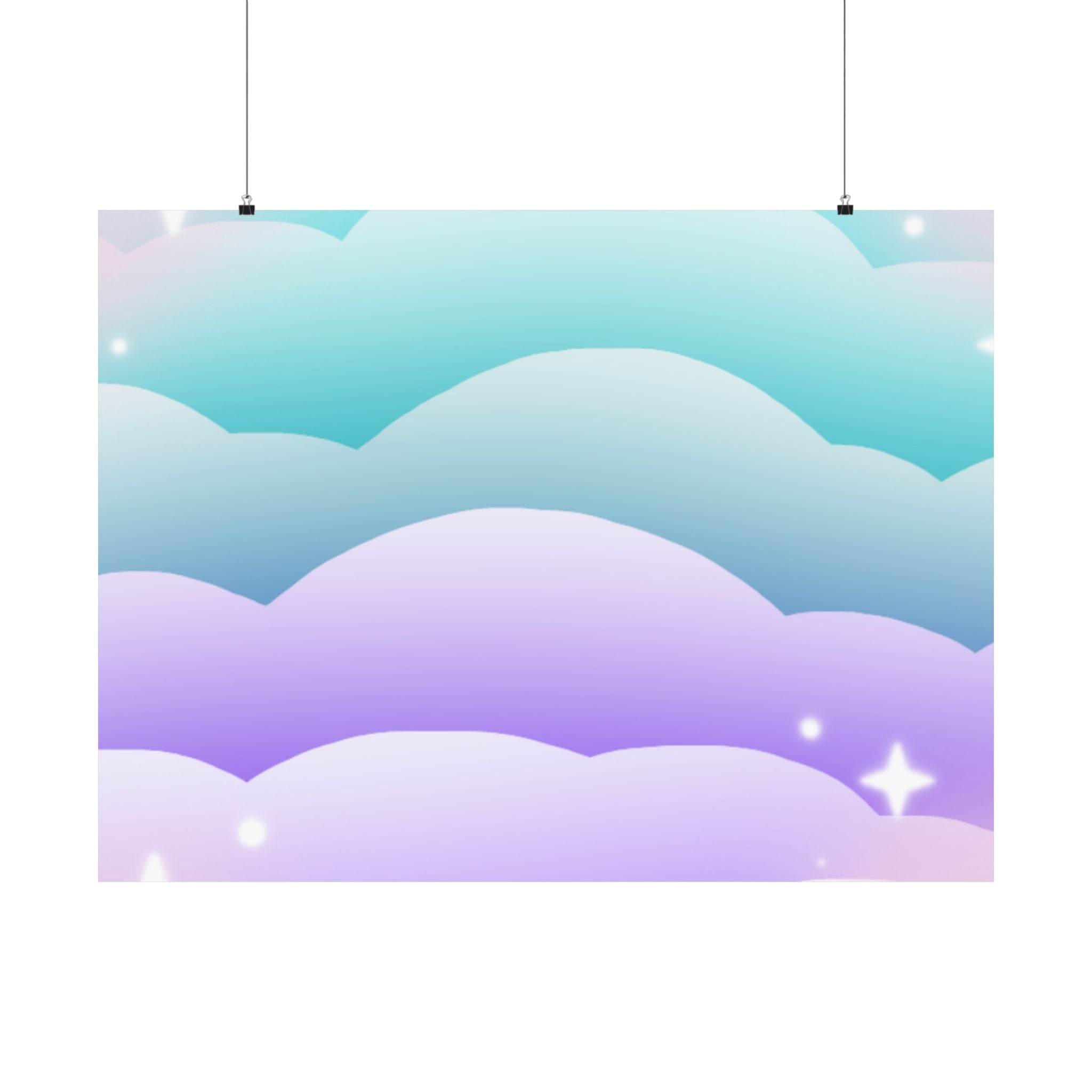 Cloudscape Matte Horizontal Posters - Esmeralda Ecostore