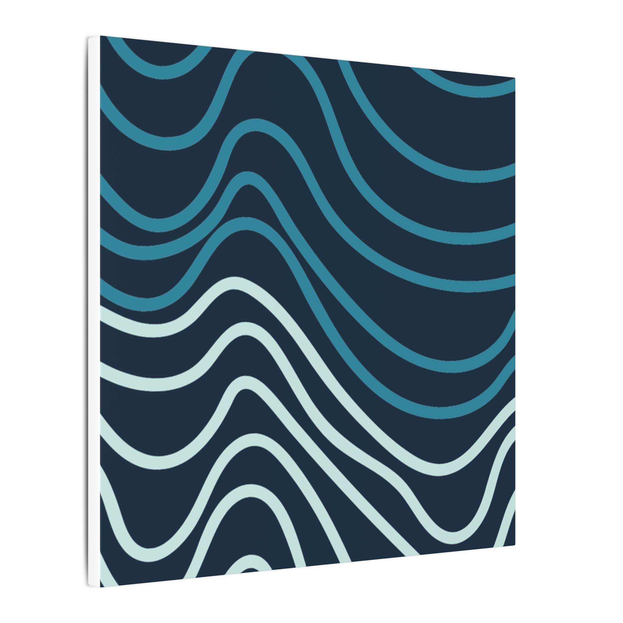 Wiggle Waves Matte Canvas Stretched Multi-Size - Esmeralda Ecostore