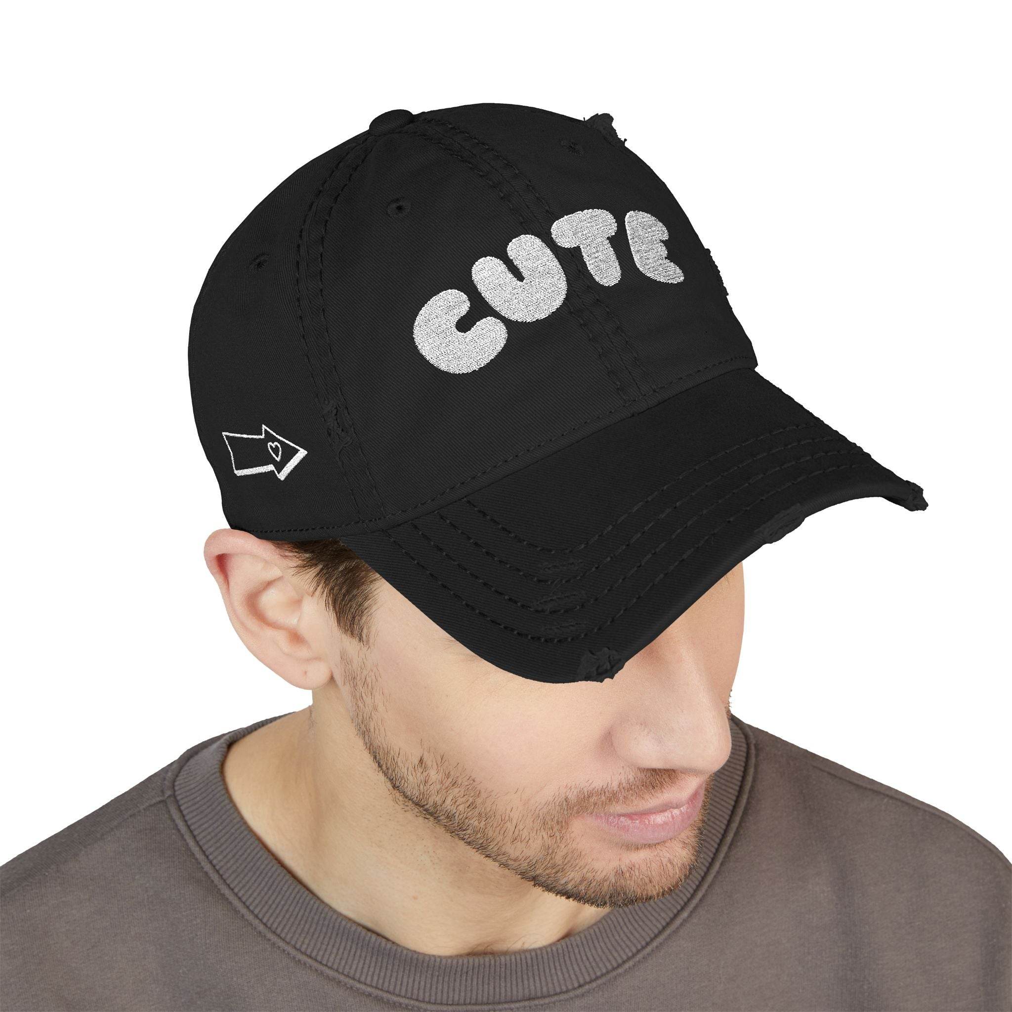 Cute Distressed Dad Hat (Embroidery) - Esmeralda Ecostore