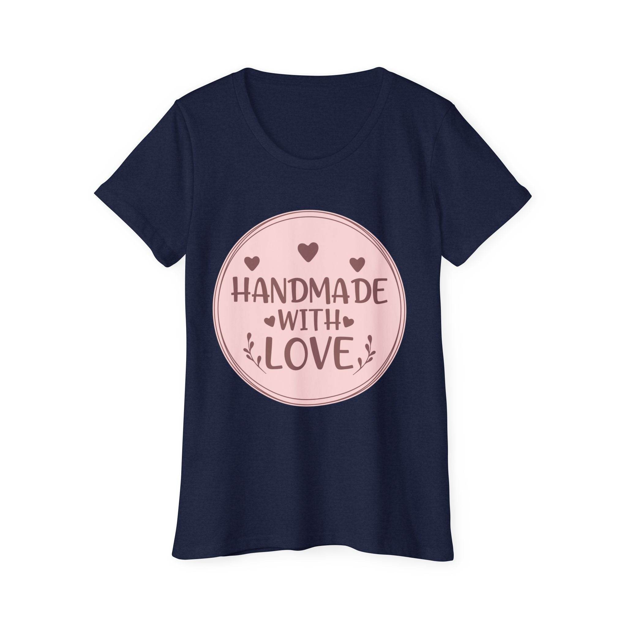 With Love Women's Organic Short Sleeve T-Shirt - Esmeralda Ecostore