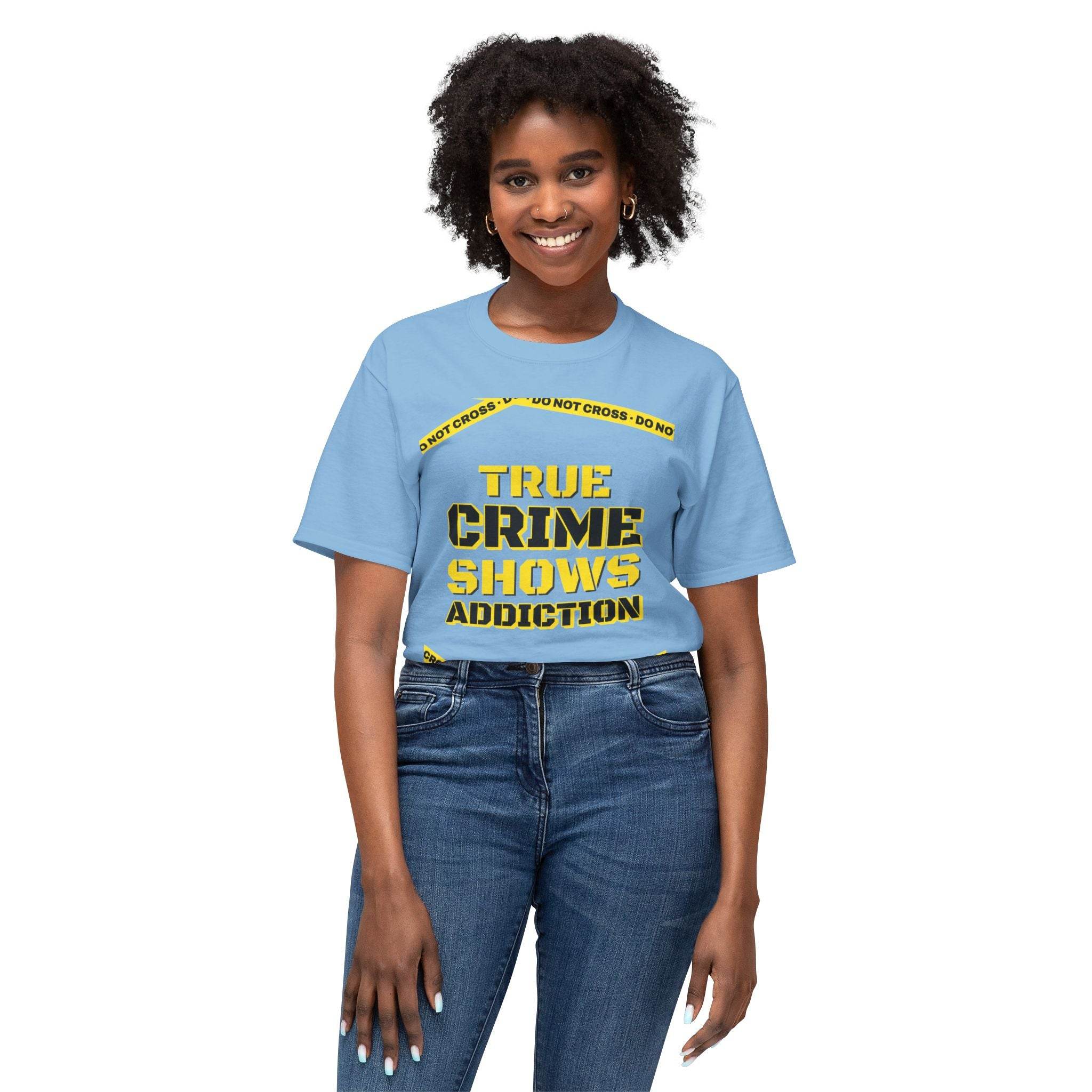 True Crime Shows Addiction Unisex HD Cotton™ T-Shirt - Esmeralda Ecostore