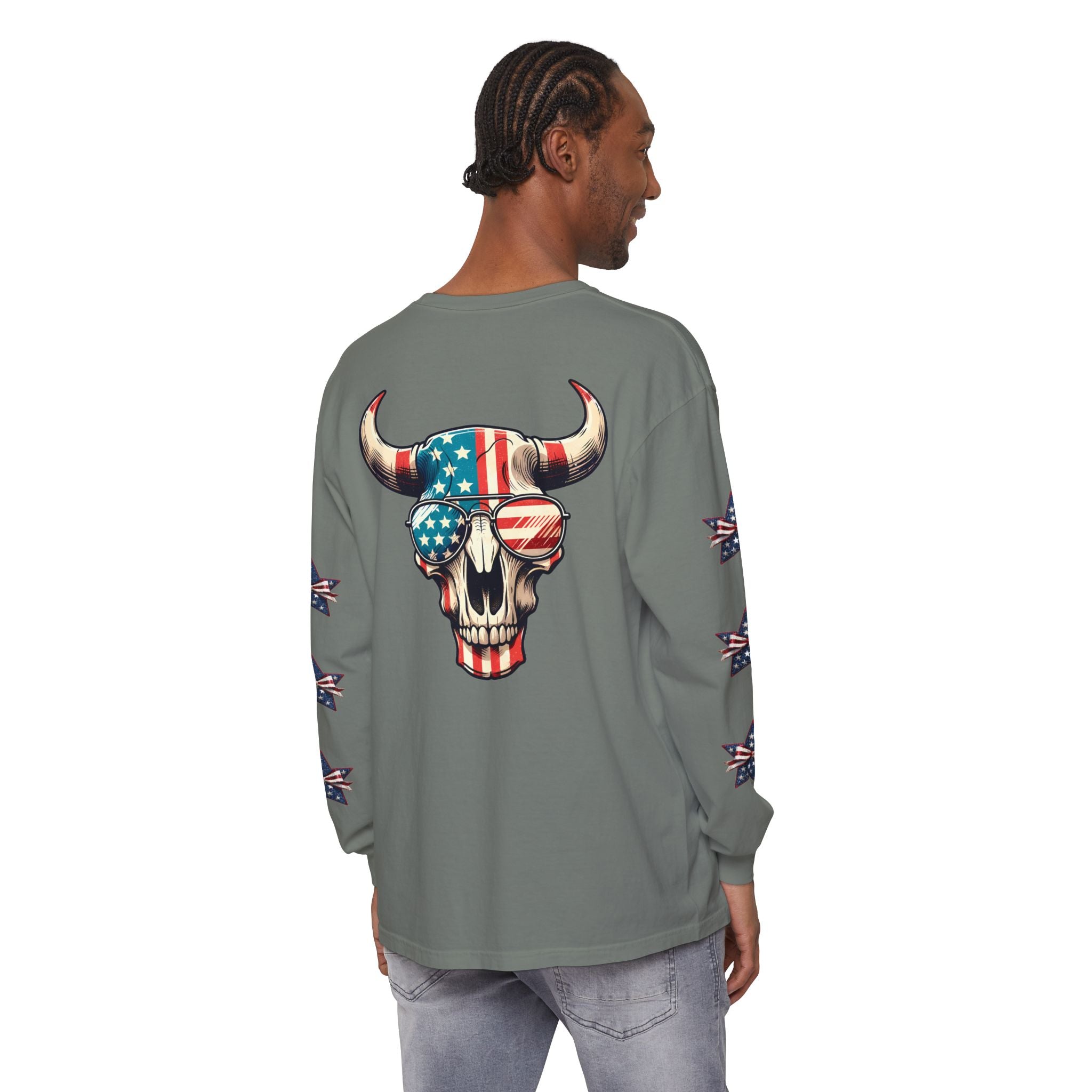 Liberty Horns Unisex Garment-Dyed Long Sleeve T-Shirt