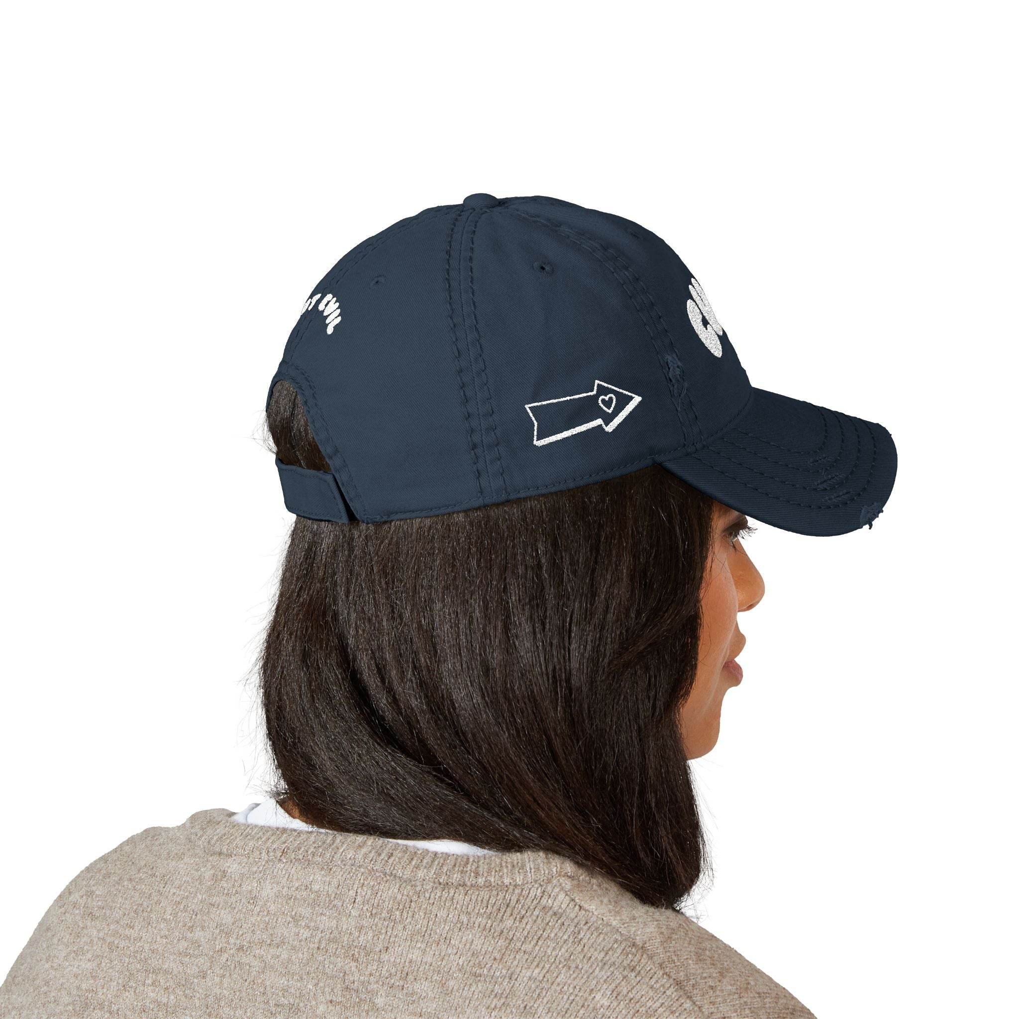 Cute Distressed Dad Hat (Embroidery) - Esmeralda Ecostore