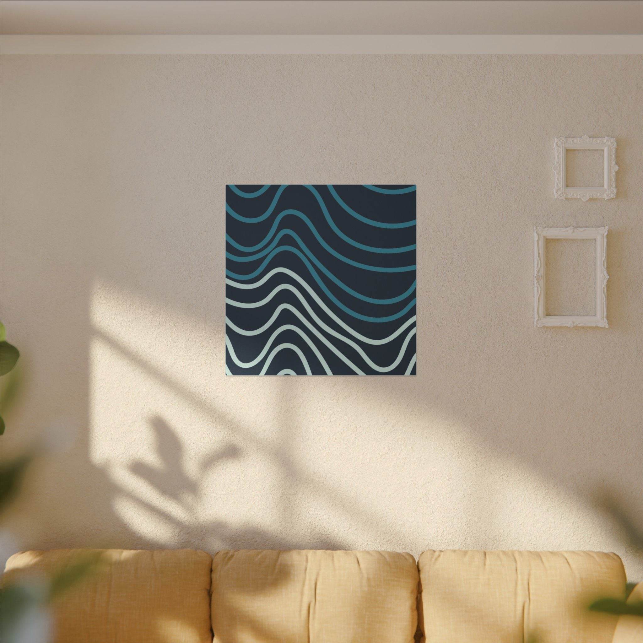 Wiggle Waves Matte Canvas Stretched Multi-Size - Esmeralda Ecostore