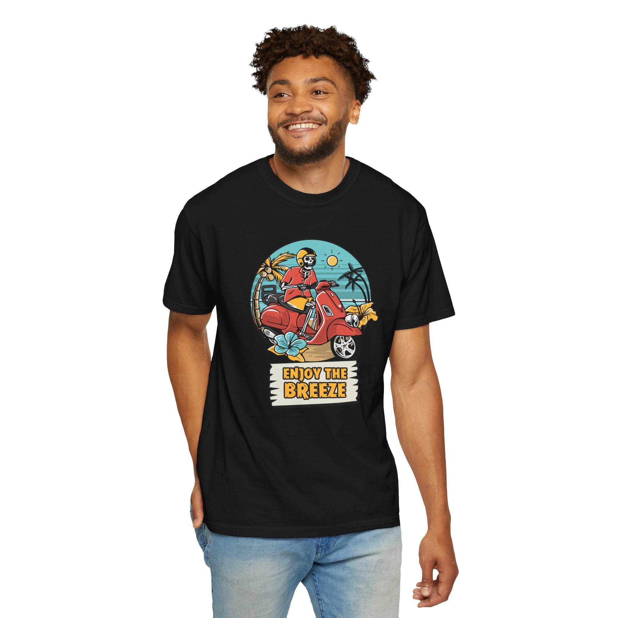 Enjoy The Breeze Unisex Garment-Dyed T-Shirt - Esmeralda Ecostore