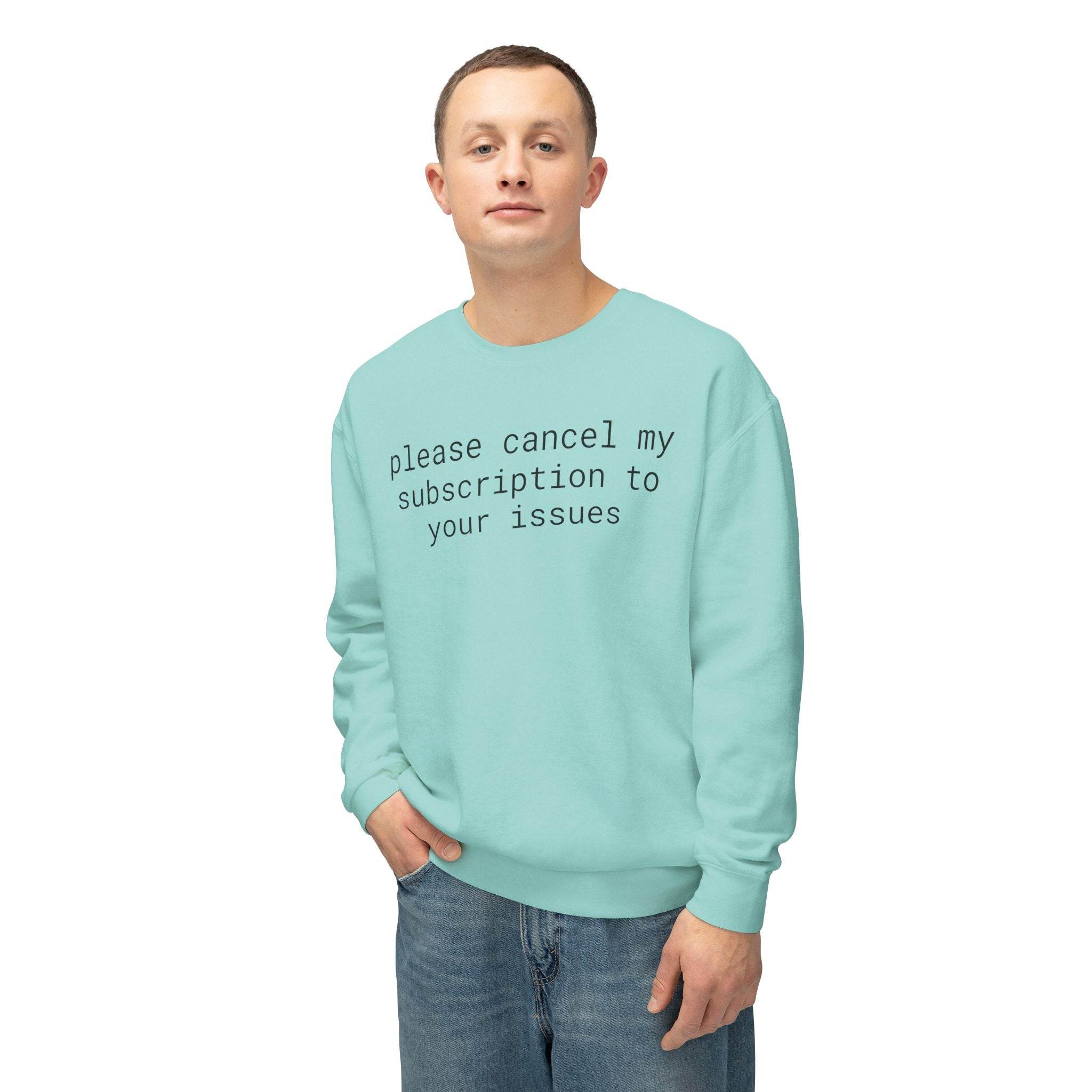 Funny Unisex Lightweight Crewneck Sweatshirt