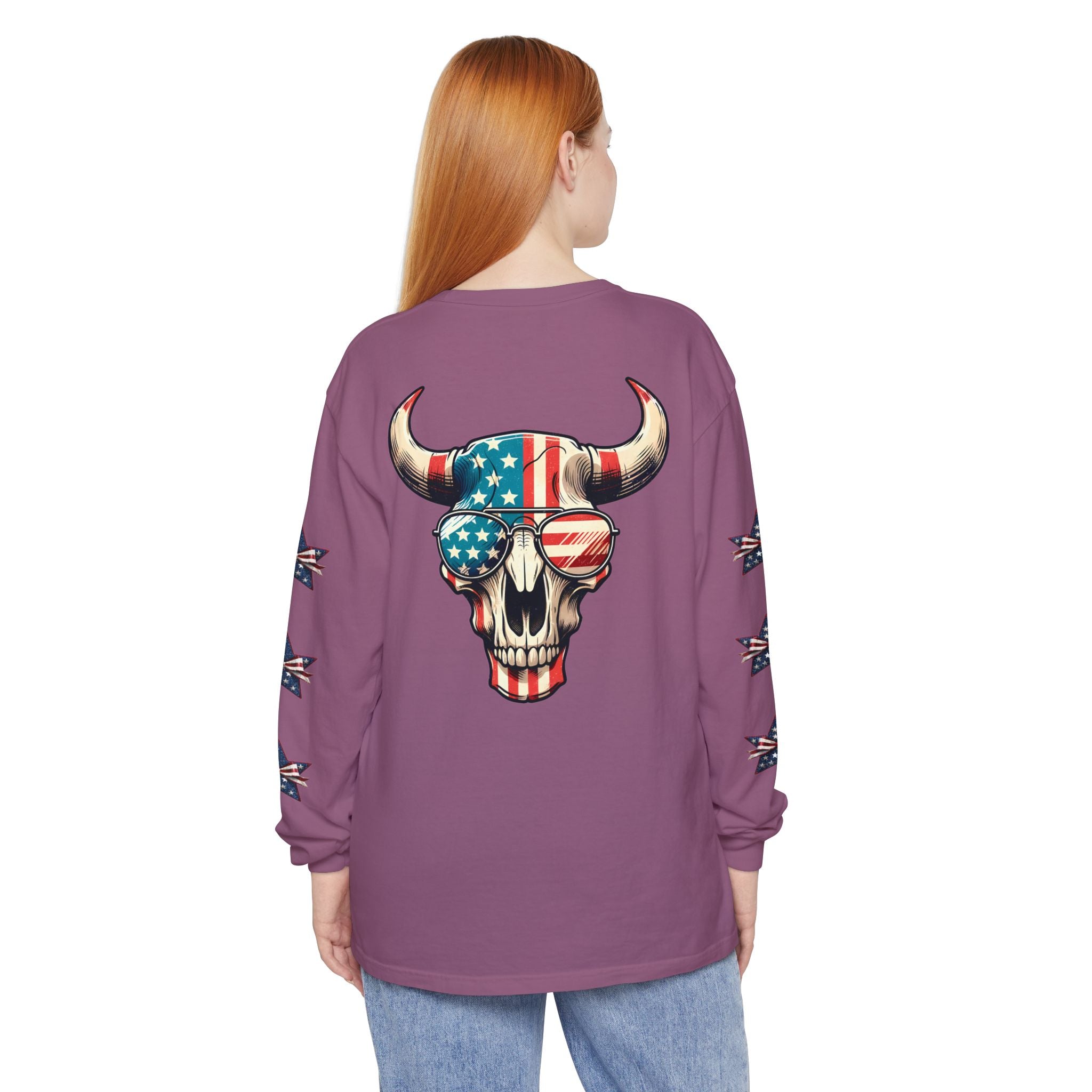 Liberty Horns Unisex Garment-Dyed Long Sleeve T-Shirt
