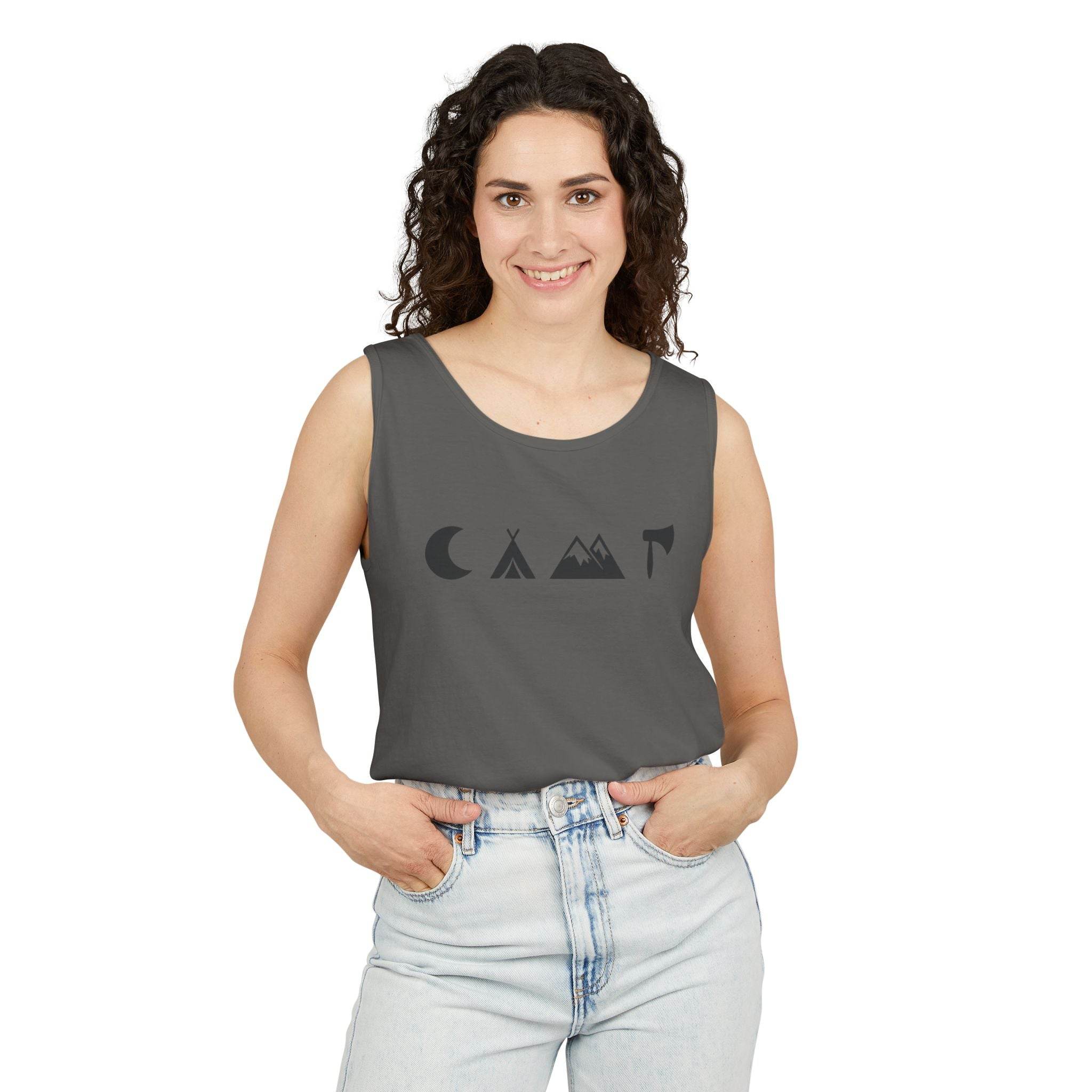 Adventure Awaits Unisex Garment-Dyed Tank Top