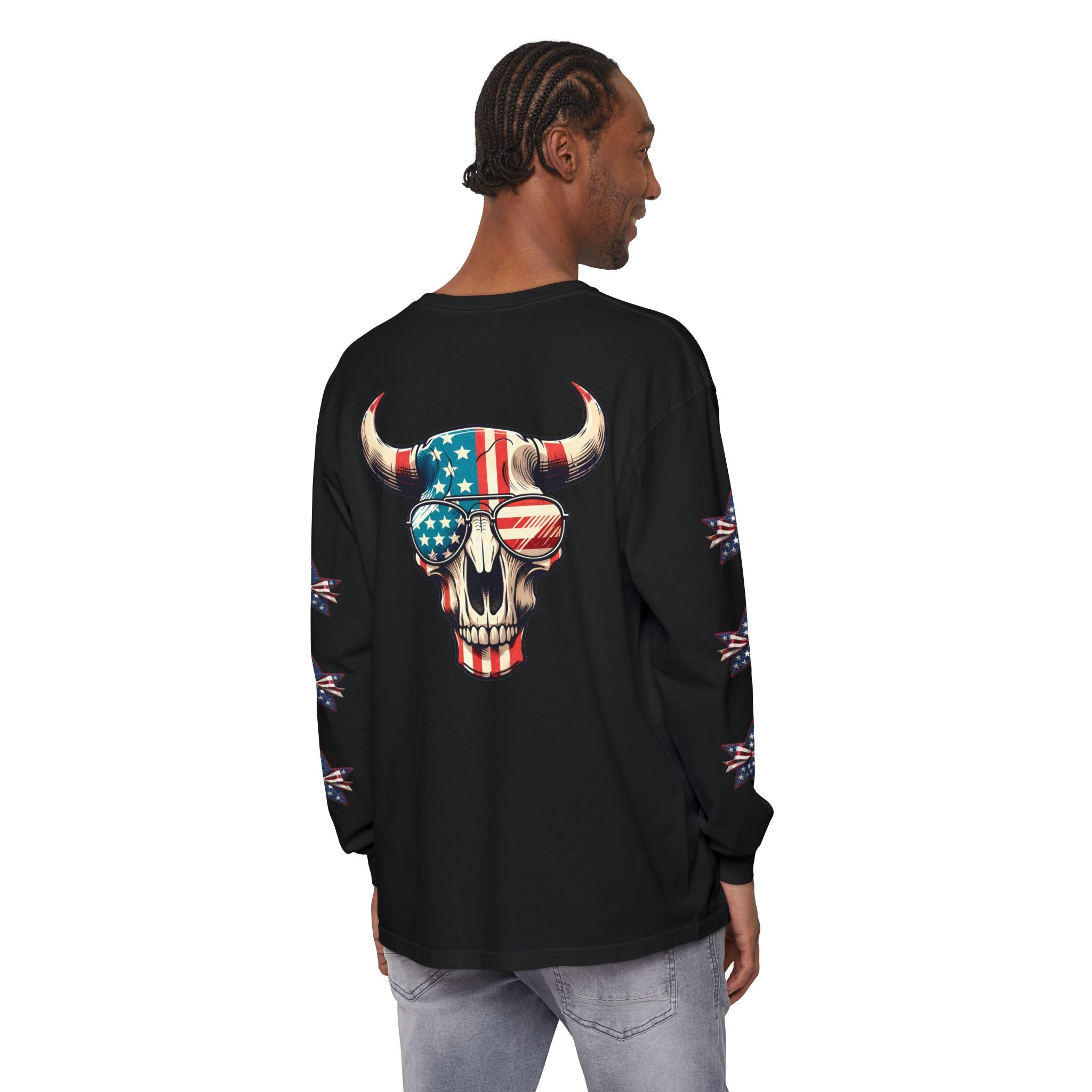 Liberty Horns Unisex Garment-Dyed Long Sleeve T-Shirt