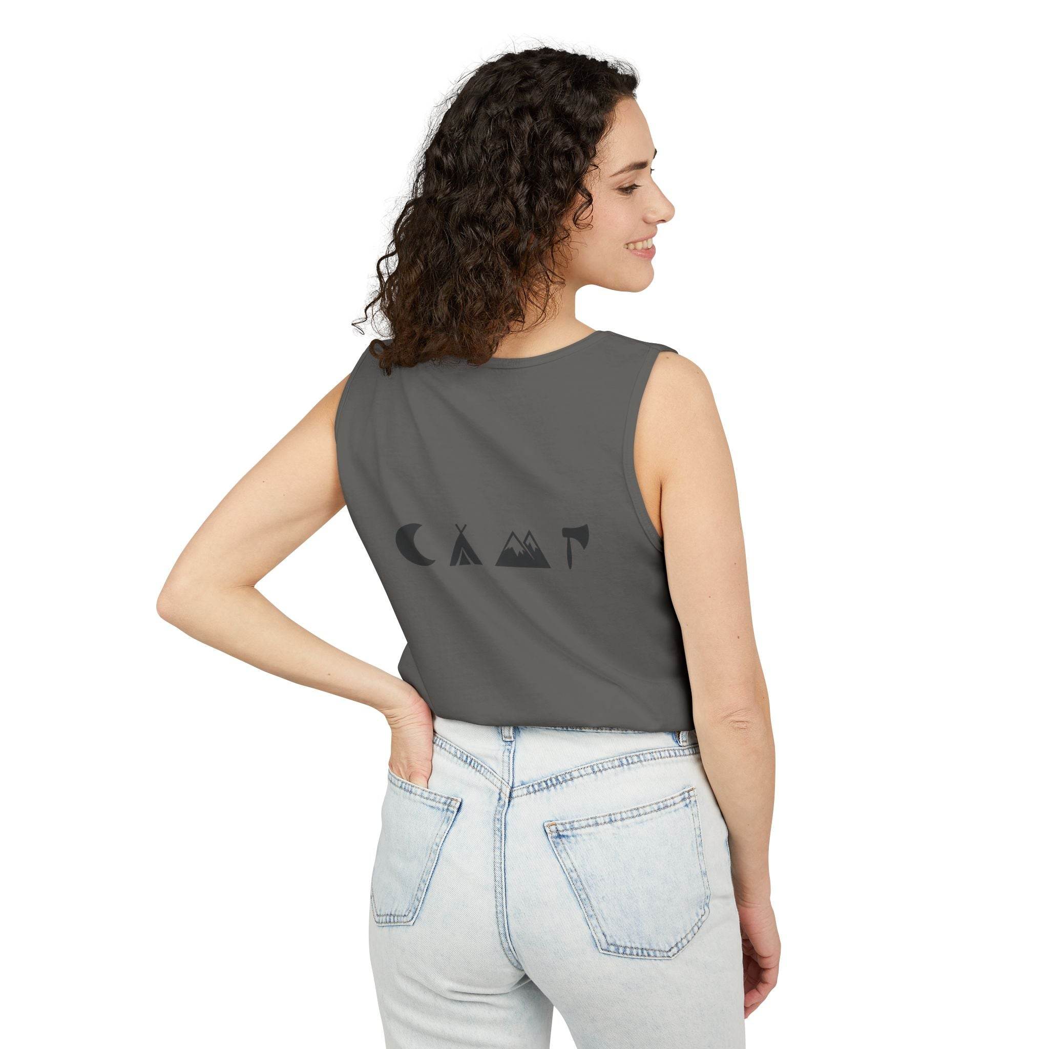 Adventure Awaits Unisex Garment-Dyed Tank Top