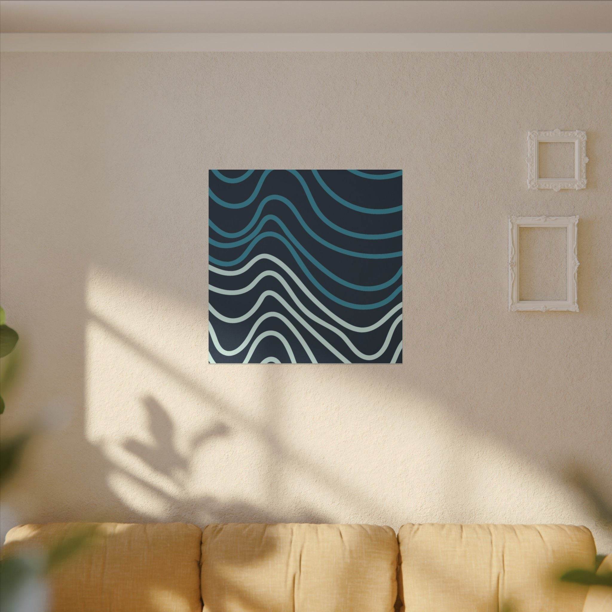 Wiggle Waves Matte Canvas Stretched Multi-Size - Esmeralda Ecostore