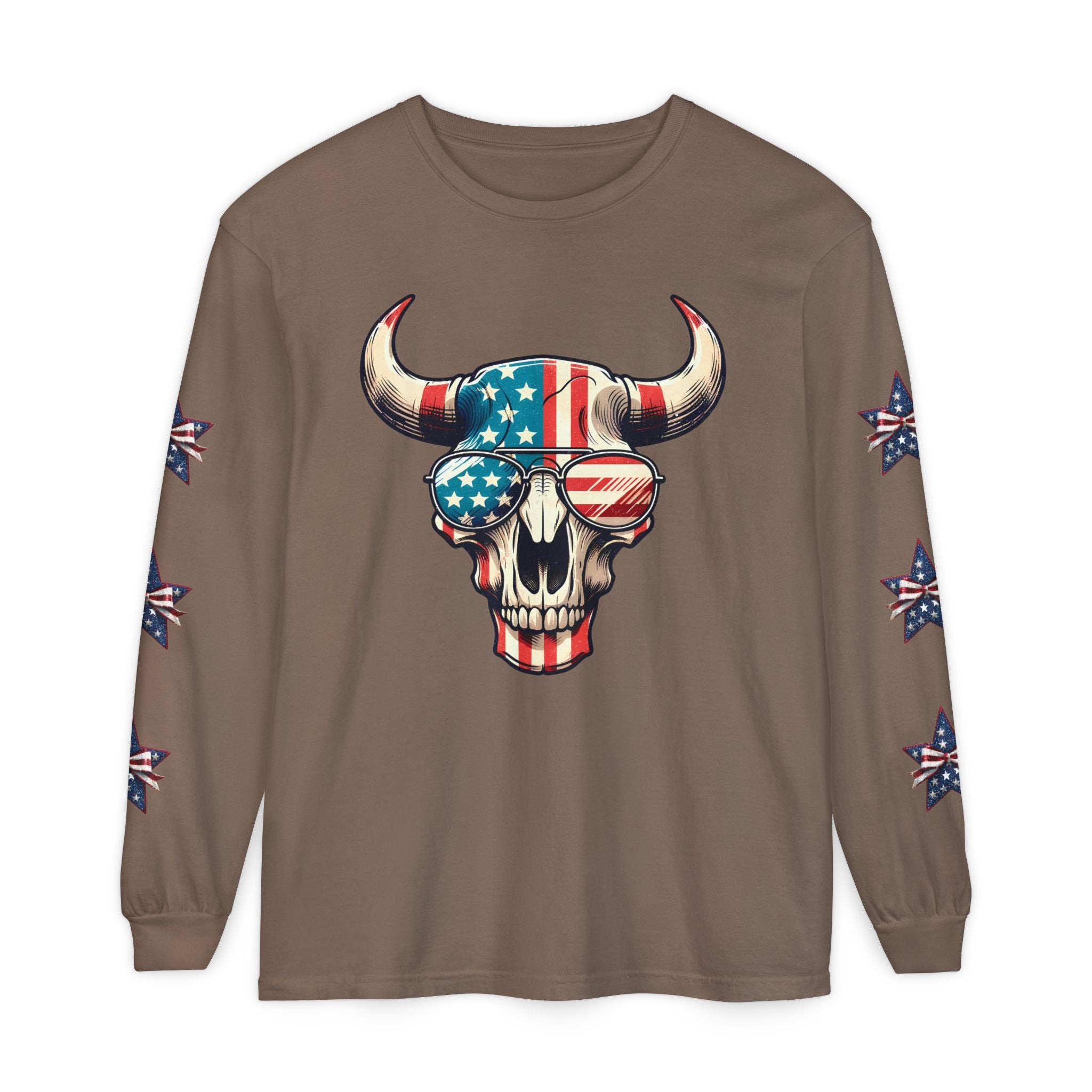 Liberty Horns Unisex Garment-Dyed Long Sleeve T-Shirt
