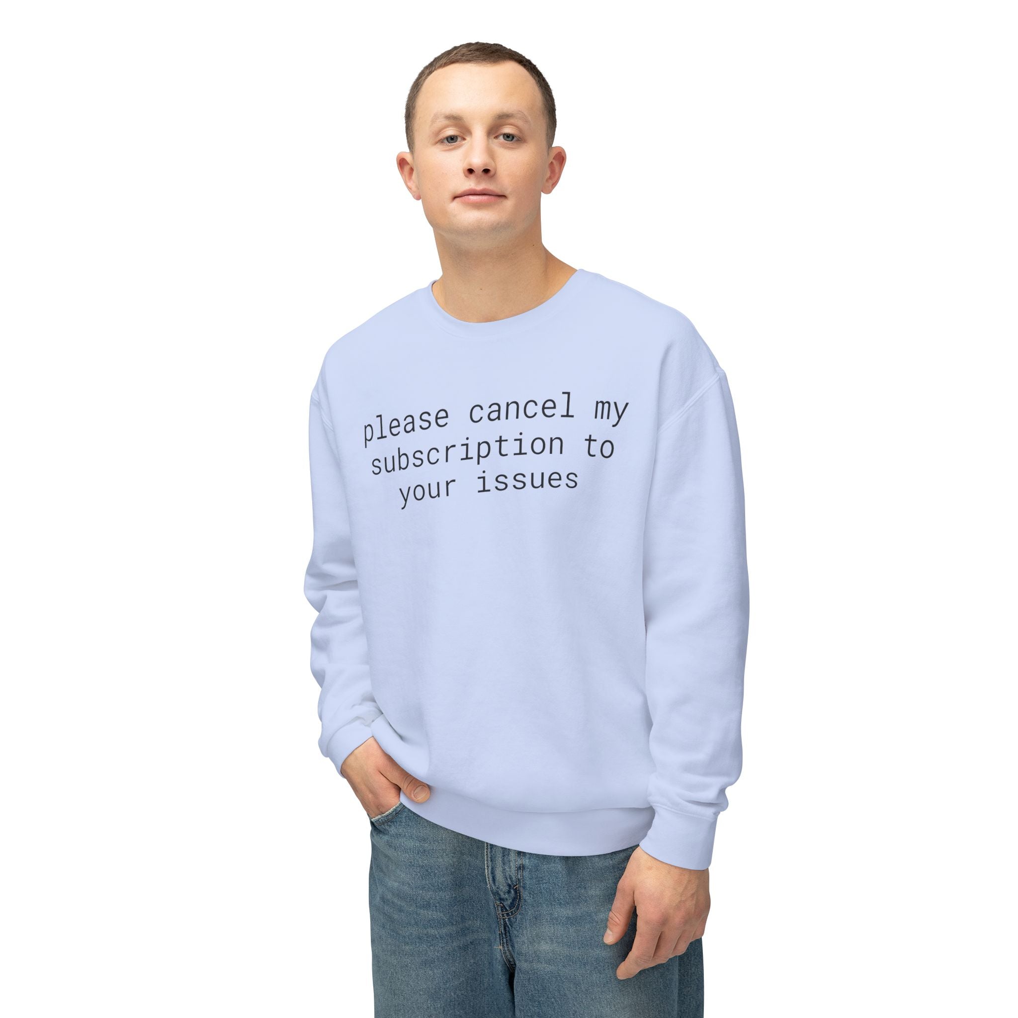 Funny Unisex Lightweight Crewneck Sweatshirt