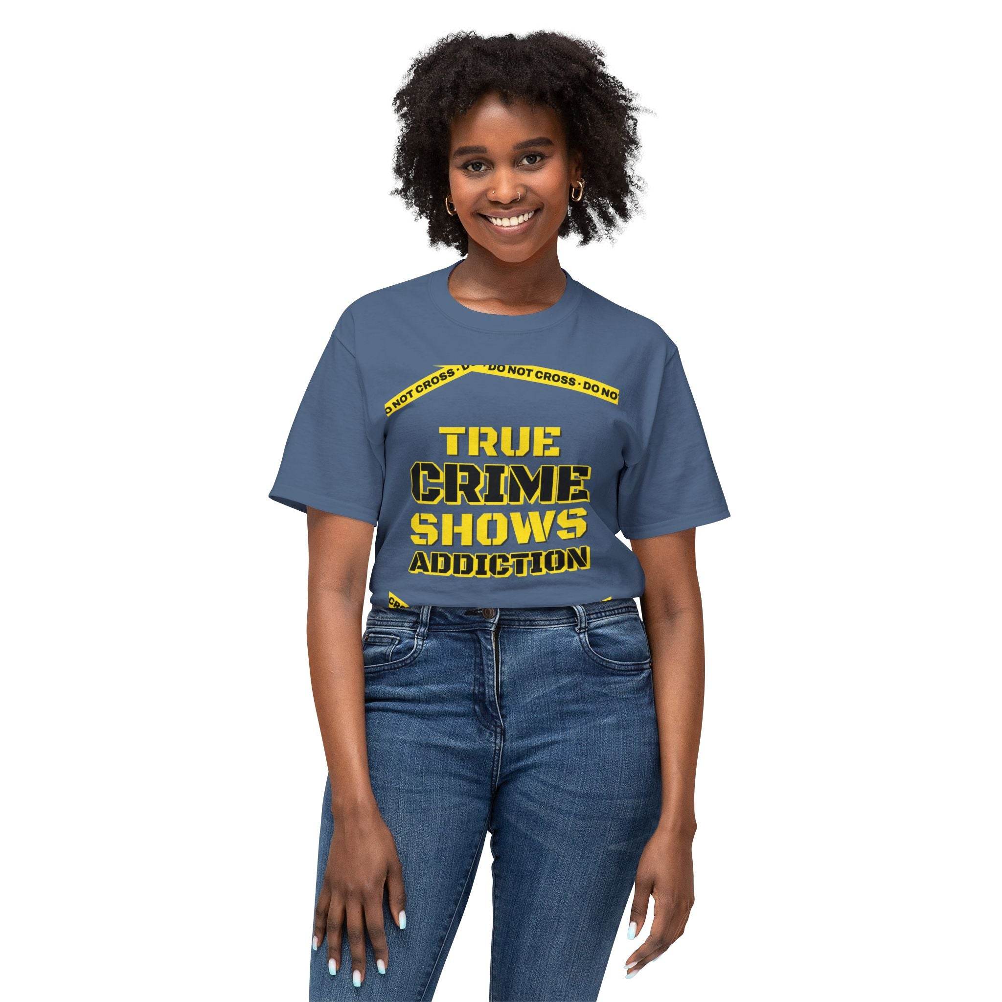 True Crime Shows Addiction Unisex HD Cotton™ T-Shirt - Esmeralda Ecostore