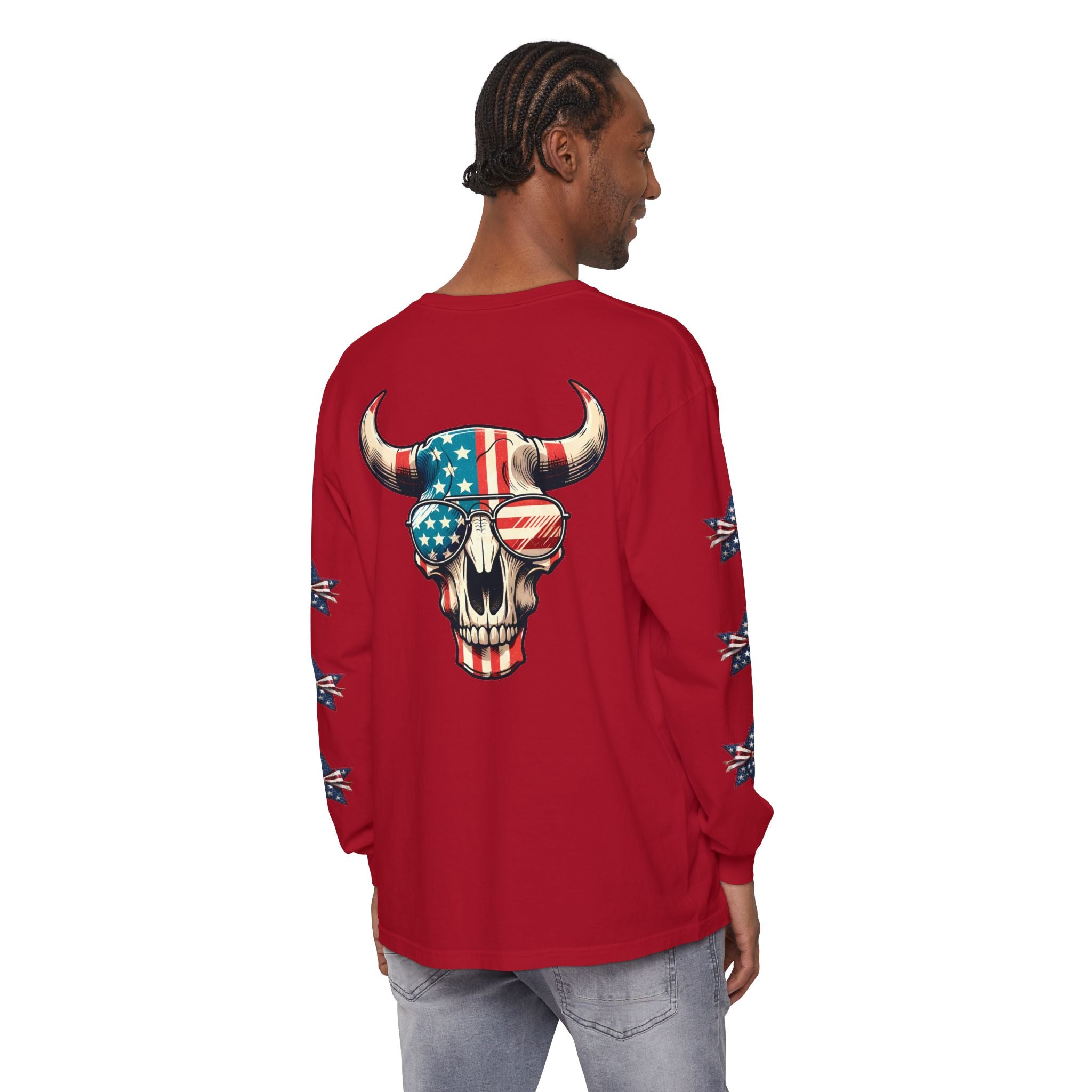 Liberty Horns Unisex Garment-Dyed Long Sleeve T-Shirt