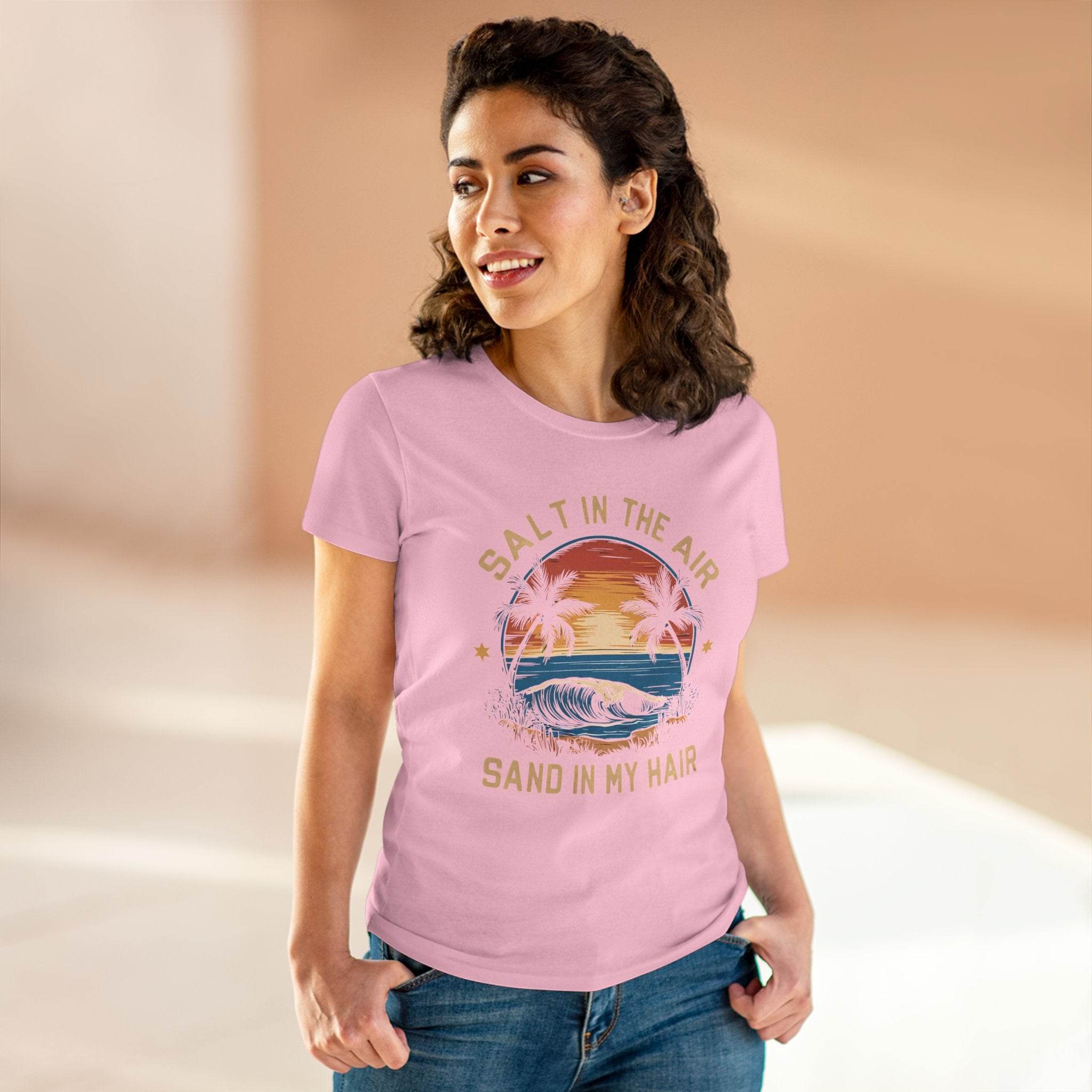 Salt & Sand Women's Midweight Cotton Tee - T-shirts - Esmeralda Ecostore