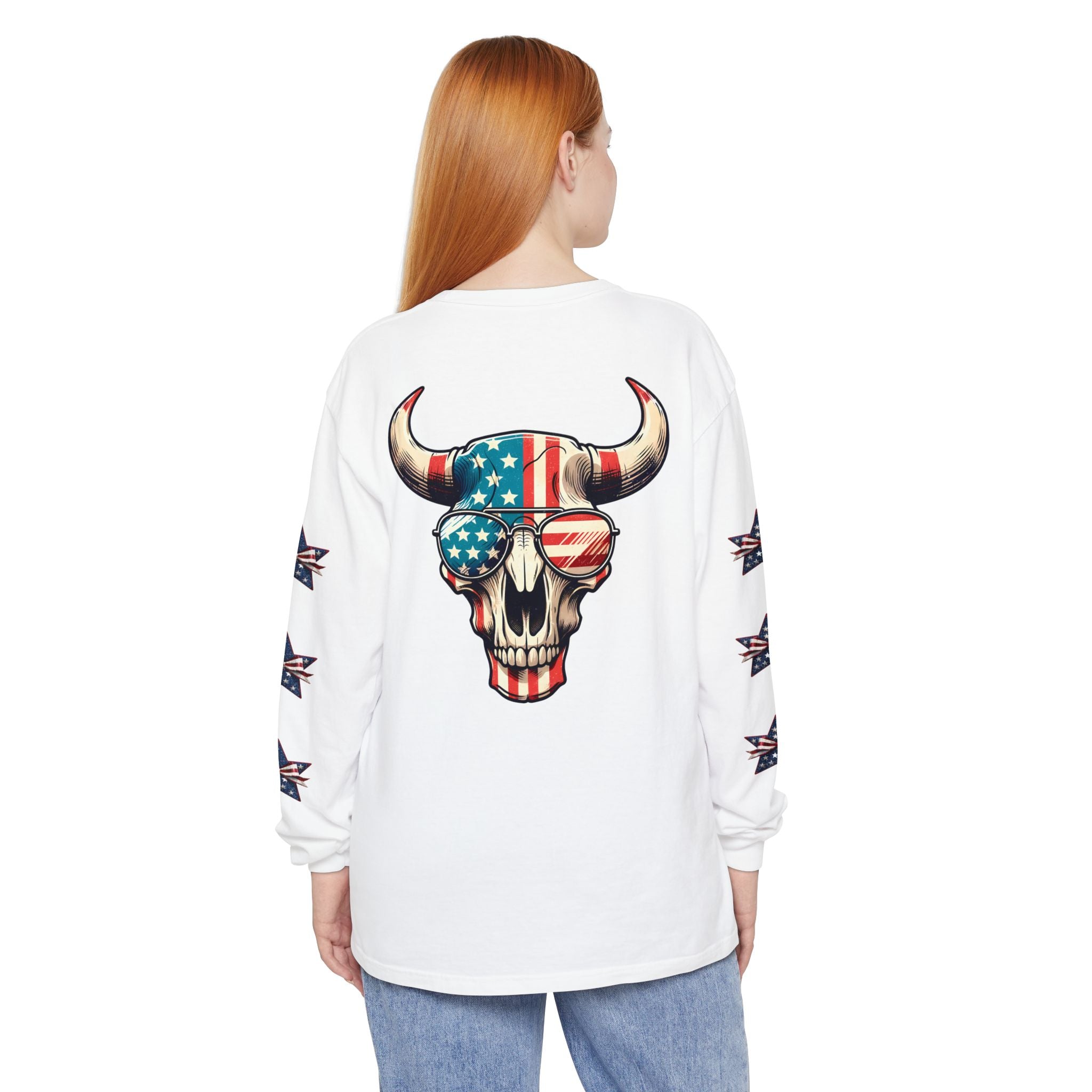 Liberty Horns Unisex Garment-Dyed Long Sleeve T-Shirt