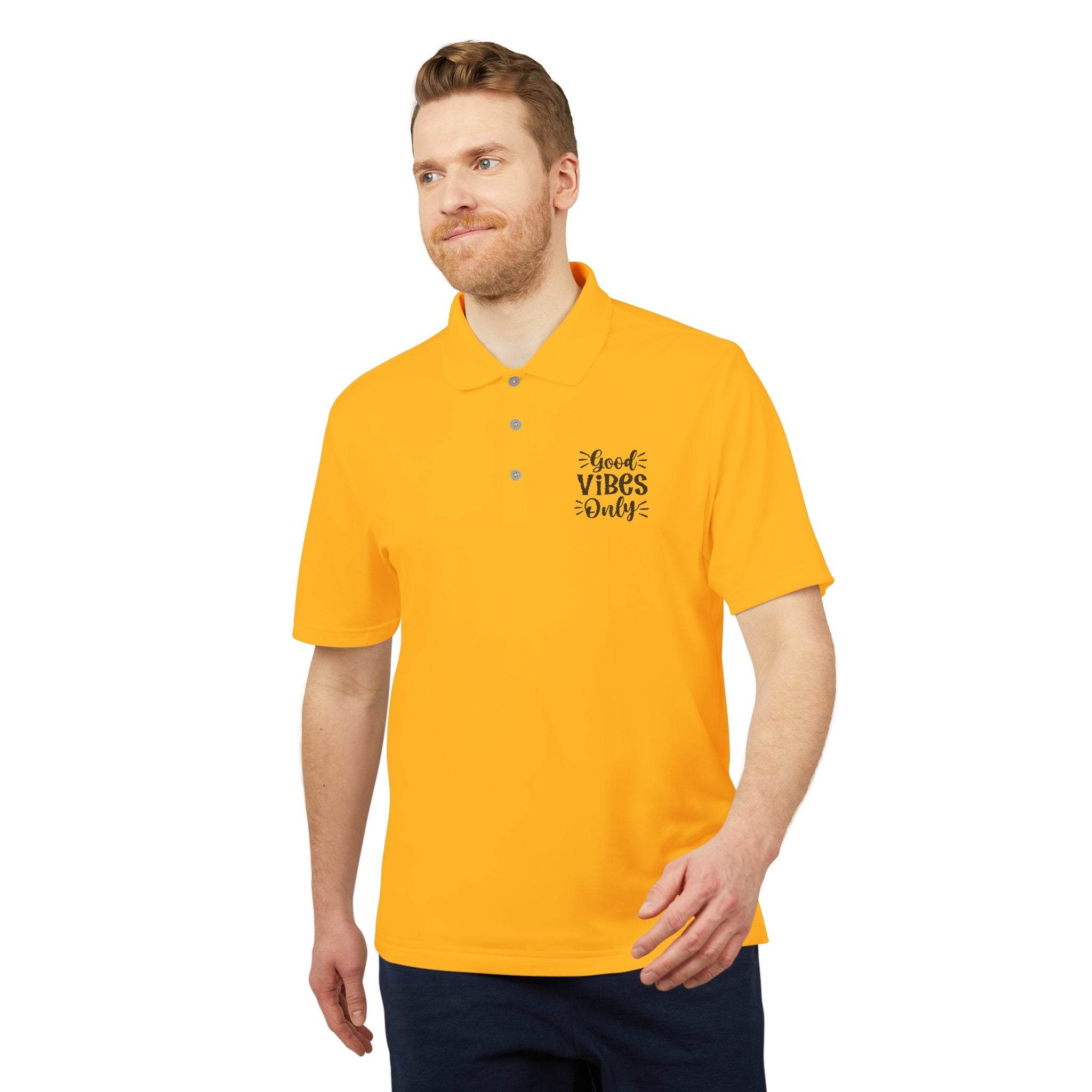 Good Vibes Only Adidas Unisex Performance Polo - Esmeralda Ecostore
