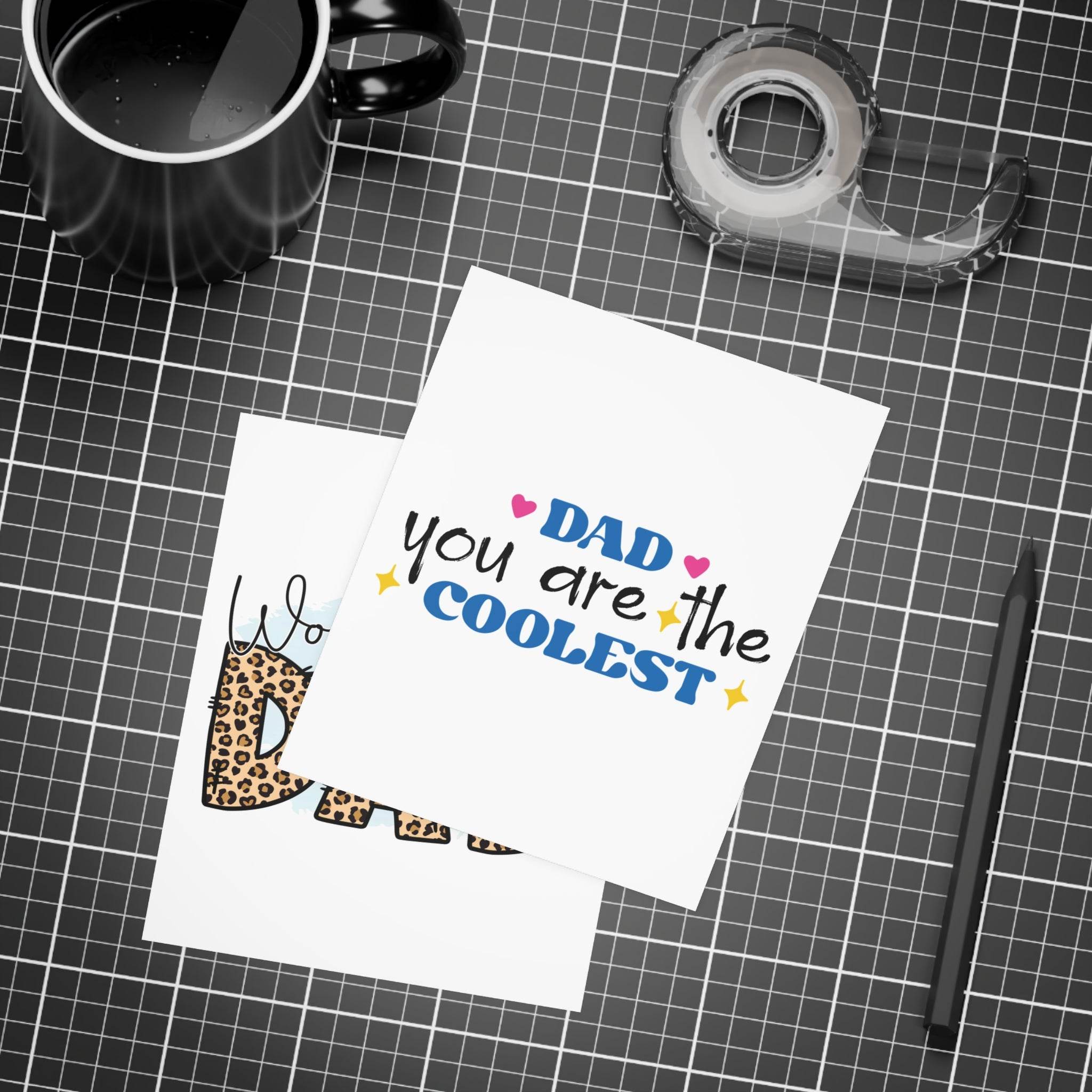 World's Best Dad Postcard Bundles-Envelopes Included - Esmeralda Ecostore