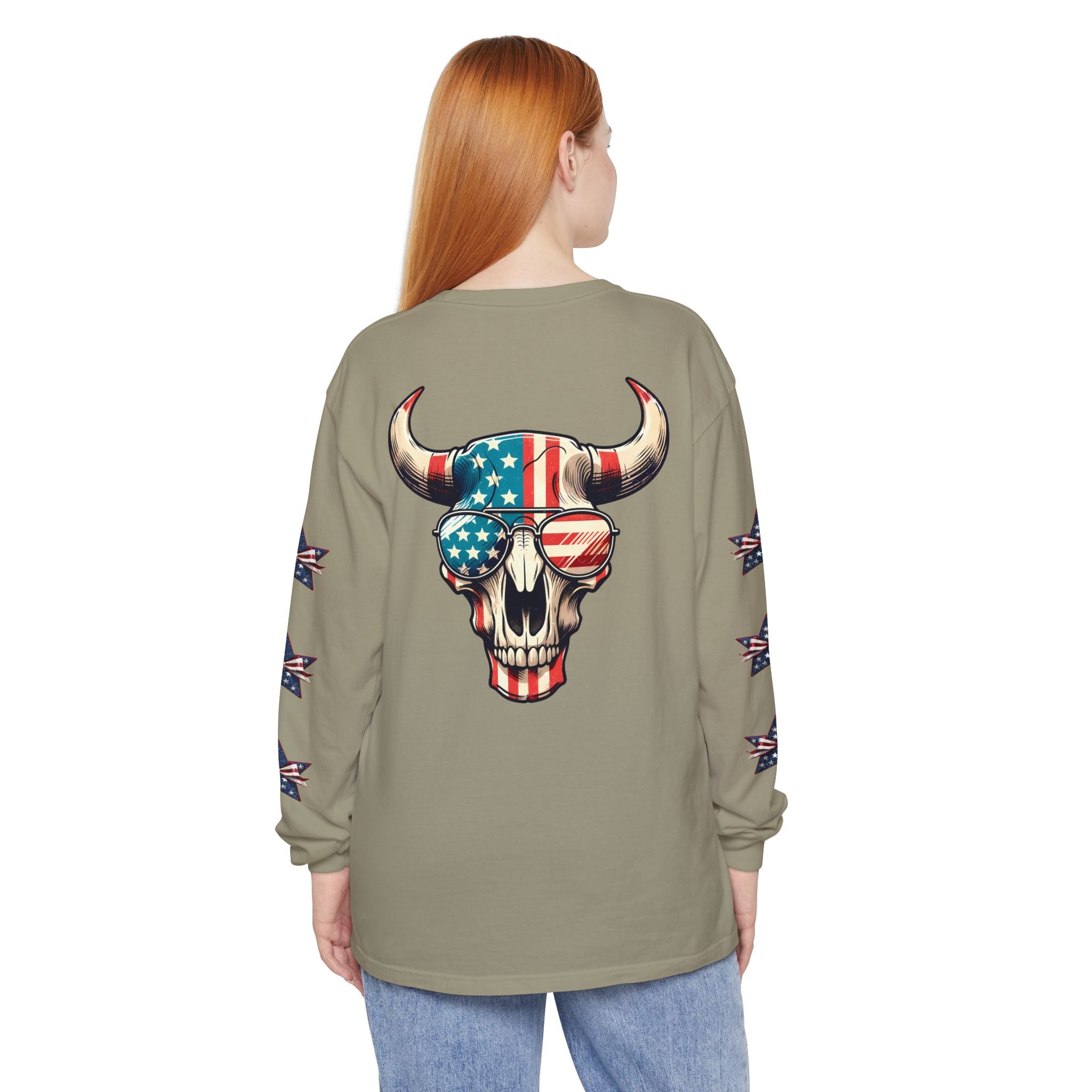 Liberty Horns Unisex Garment-Dyed Long Sleeve T-Shirt