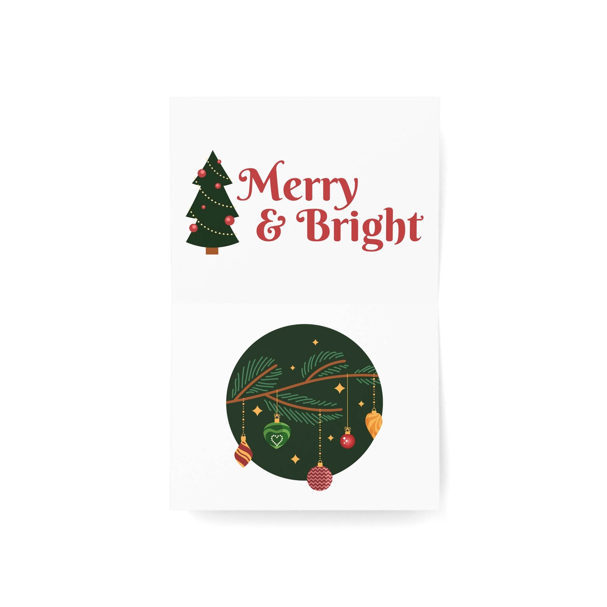 Merry&Bright Greeting Cards-1, 10, 30, 50pcs - Esmeralda Ecostore