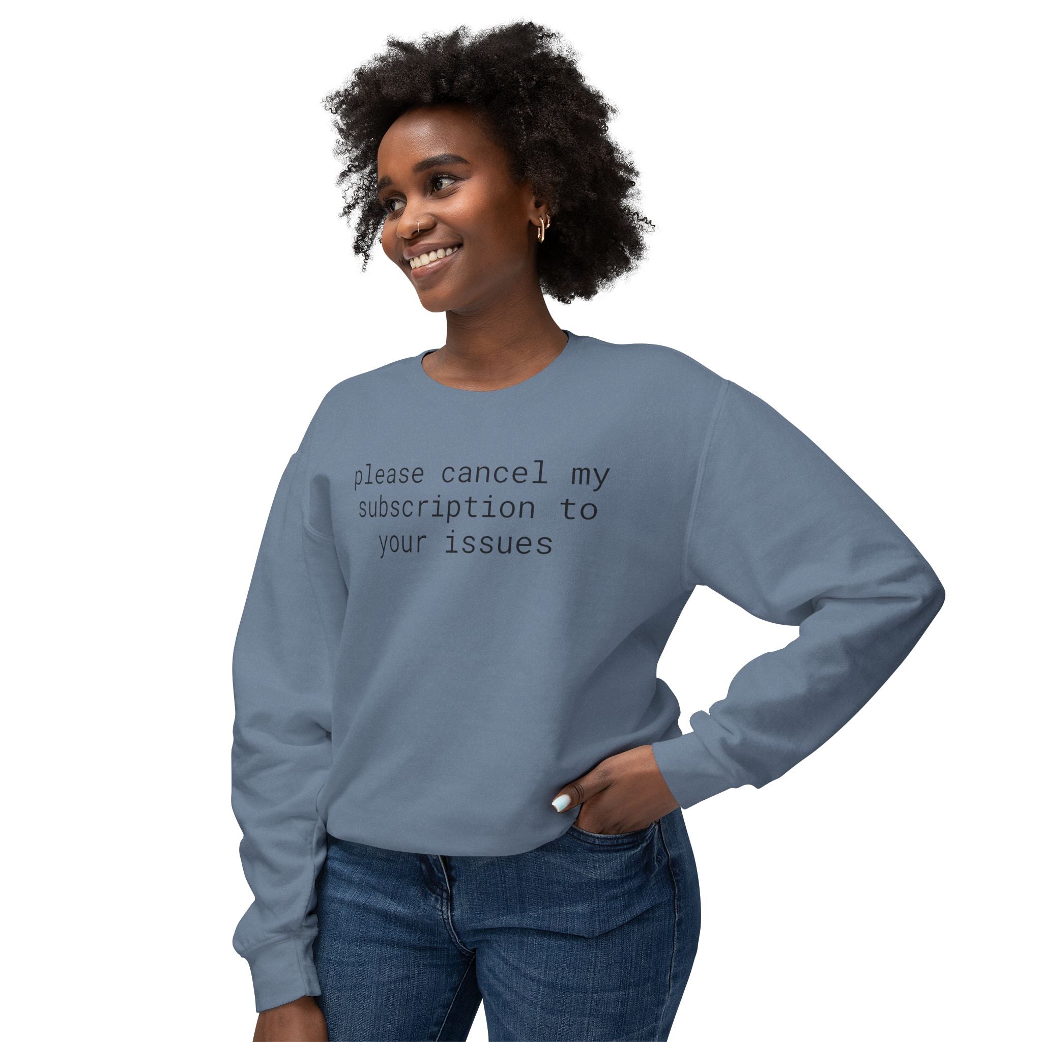 Funny Unisex Lightweight Crewneck Sweatshirt