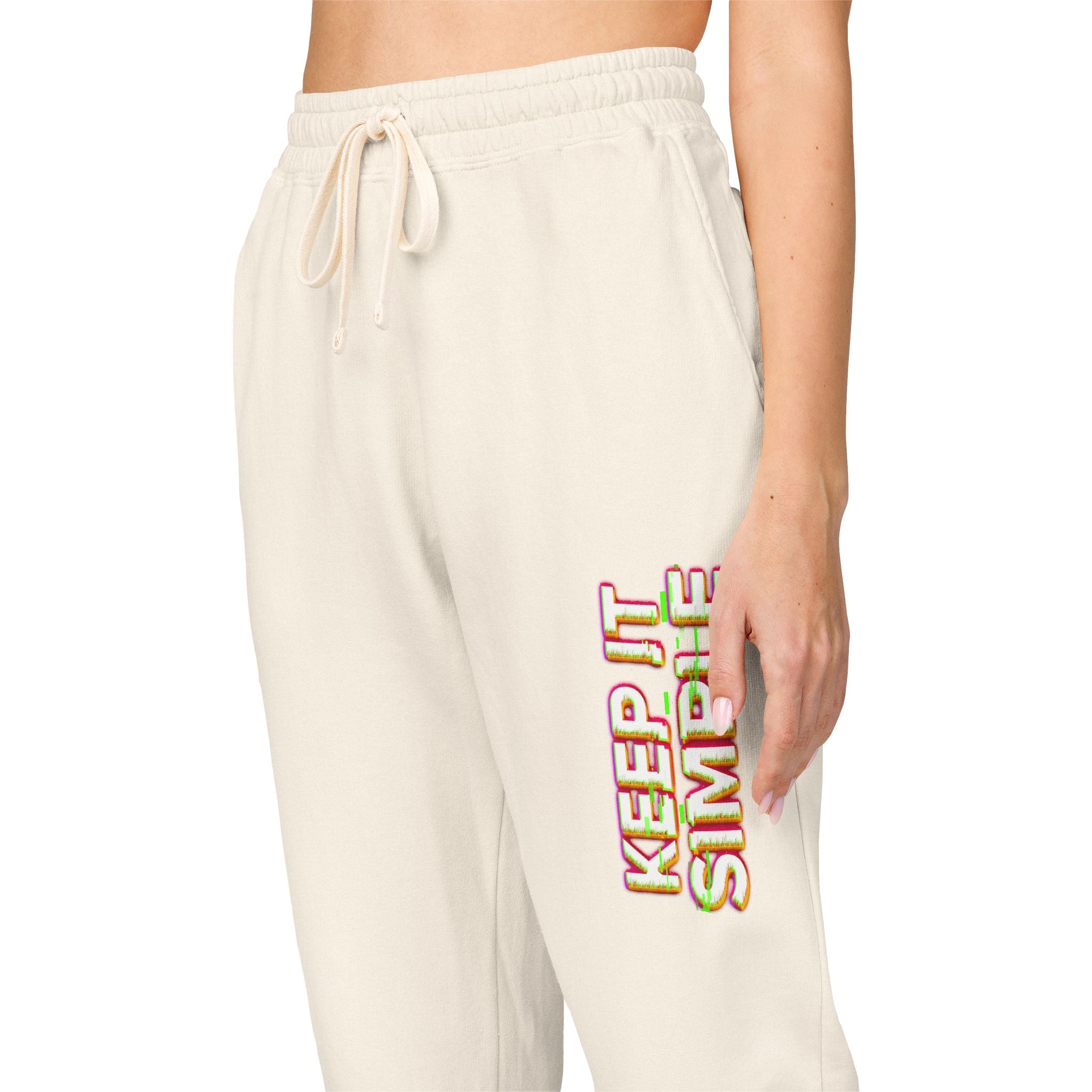 Keep It Simple Eco-Friendly Unisex Garment-Dyed Fleece Sweatpants