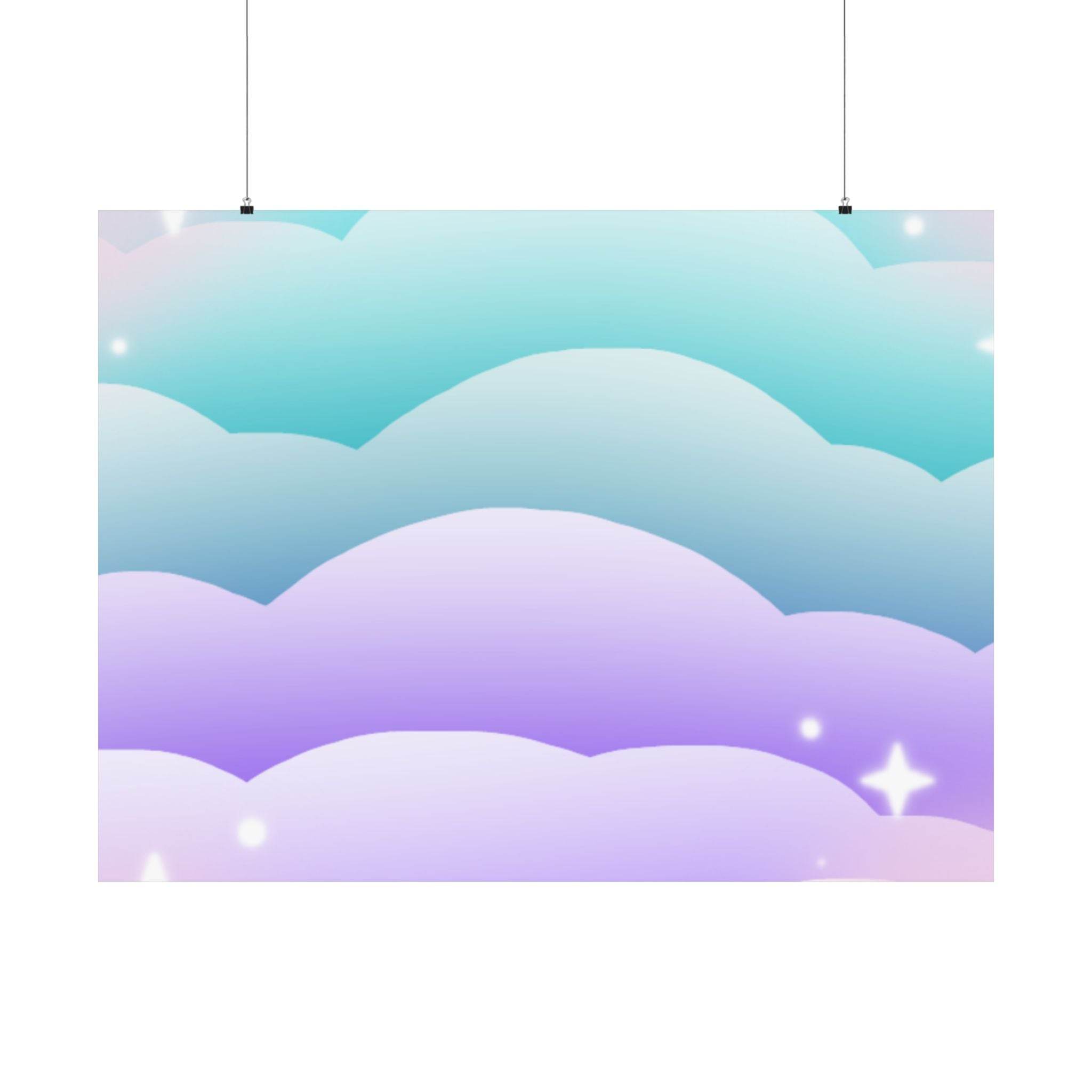 Cloudscape Matte Horizontal Posters - Esmeralda Ecostore