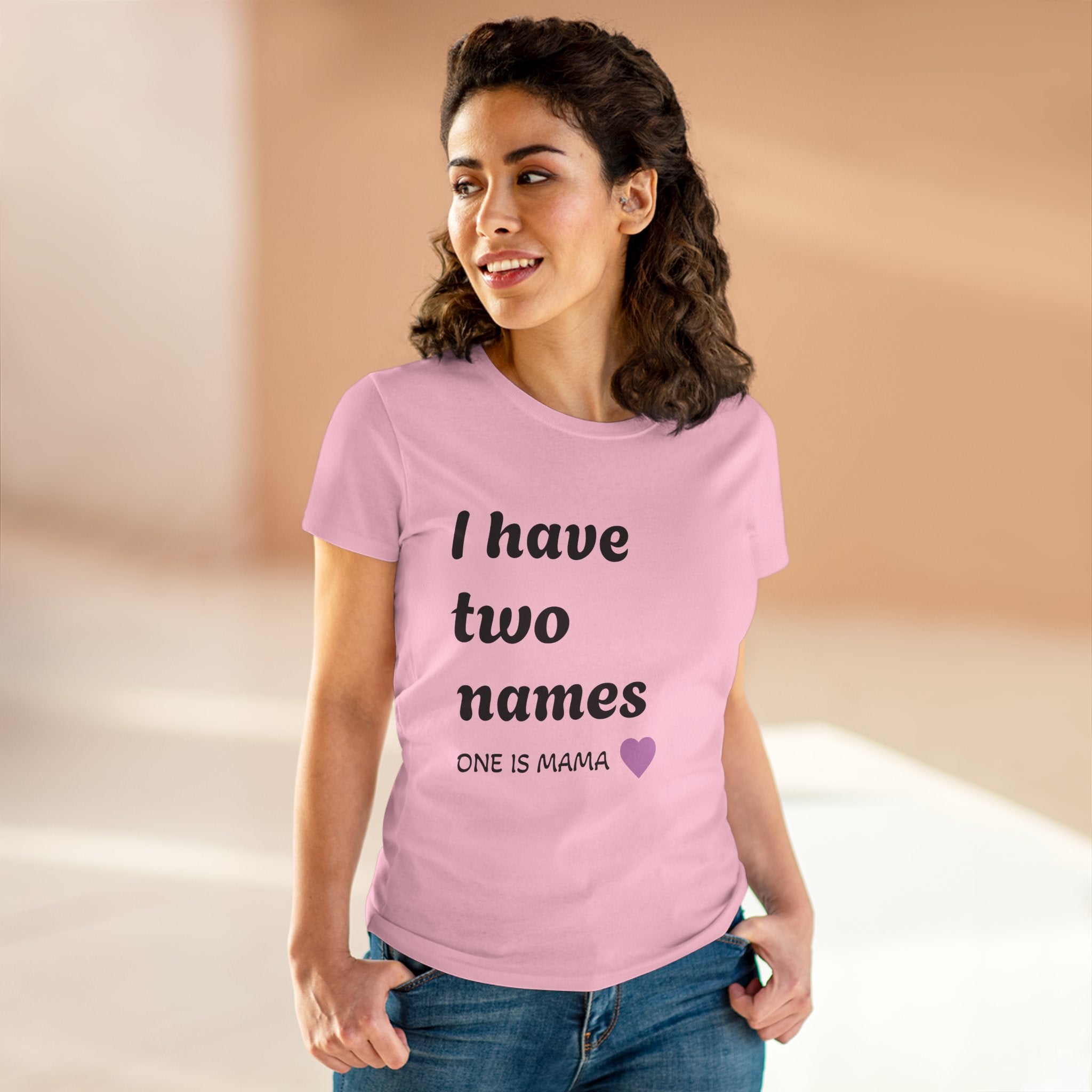 Mama's Names Eco-Friendly Women's Midweight Cotton Tee