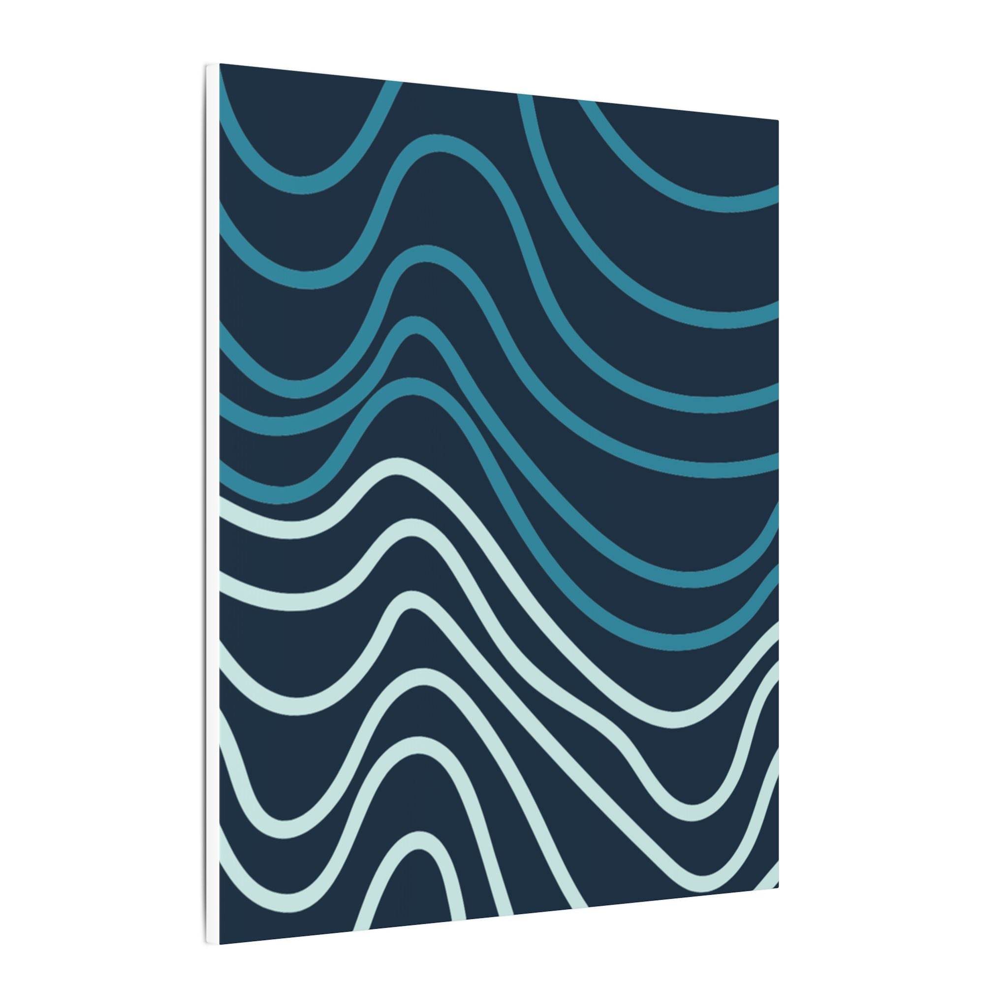 Wiggle Waves Matte Canvas Stretched Multi-Size - Esmeralda Ecostore