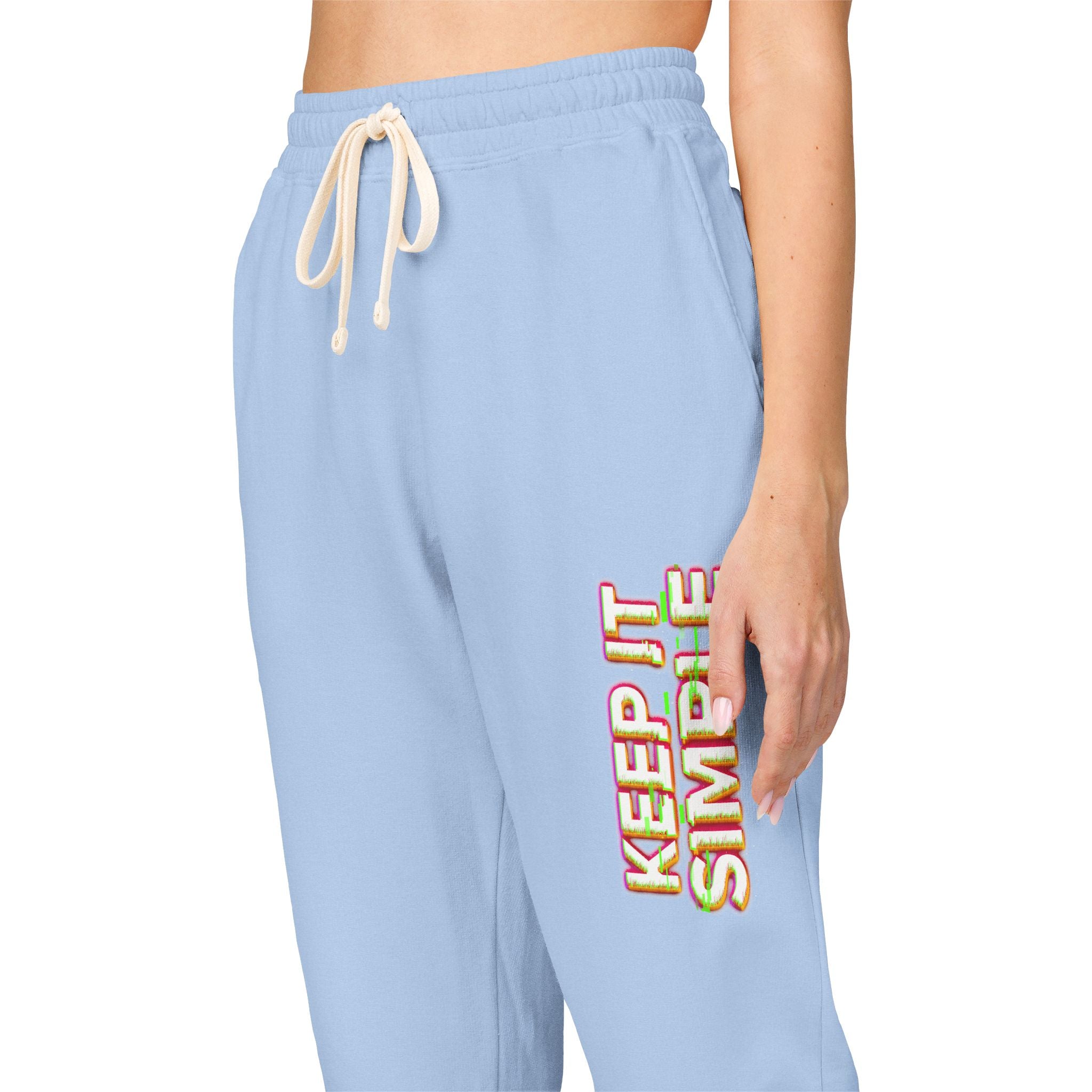 Keep It Simple Eco-Friendly Unisex Garment-Dyed Fleece Sweatpants