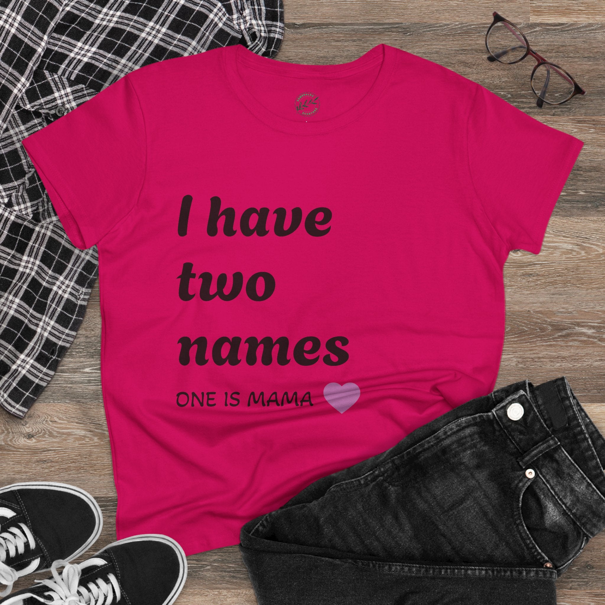 Mama's Names Eco-Friendly Women's Midweight Cotton Tee