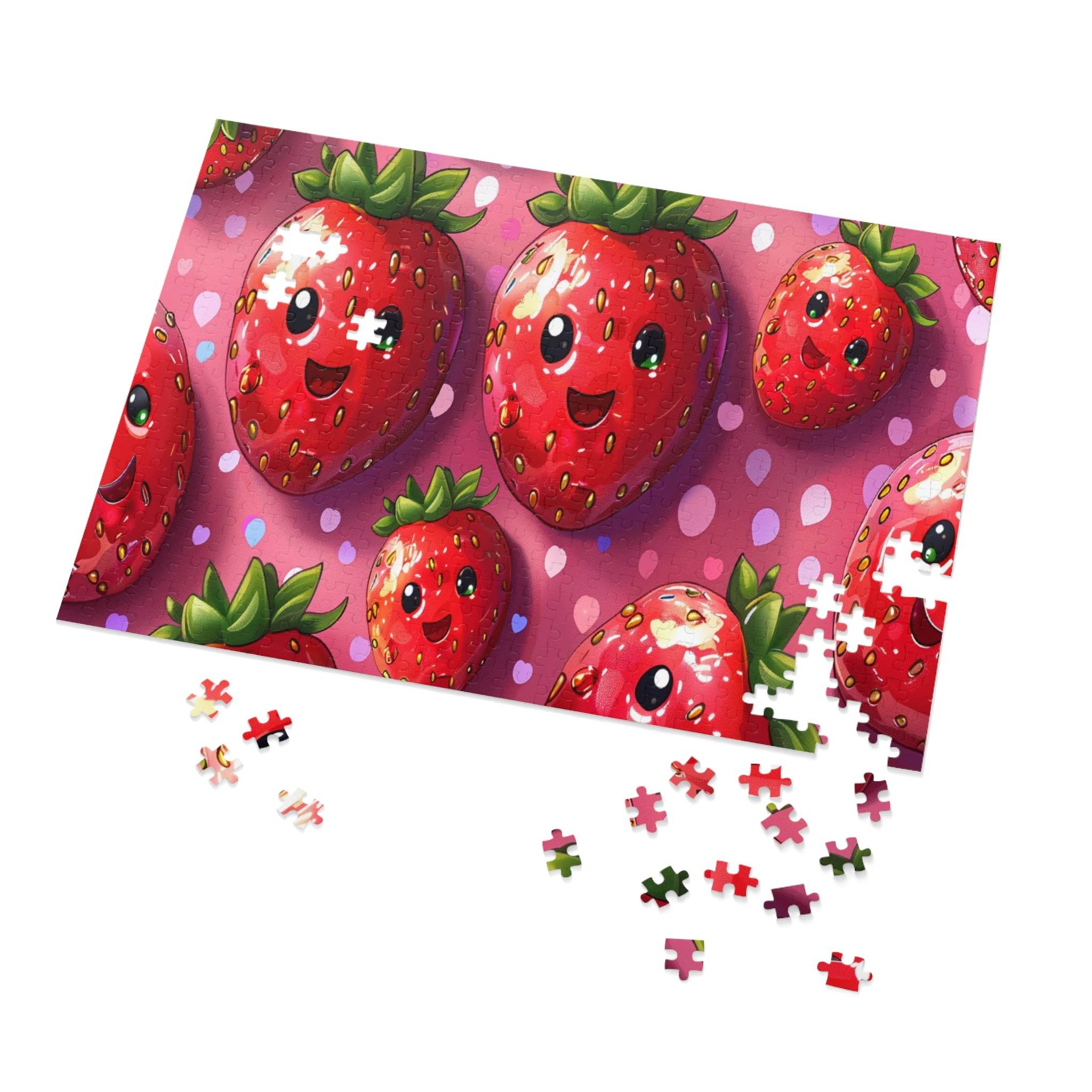 Kawaii Strawberry Jigsaw Puzzle - Esmeralda Ecostore